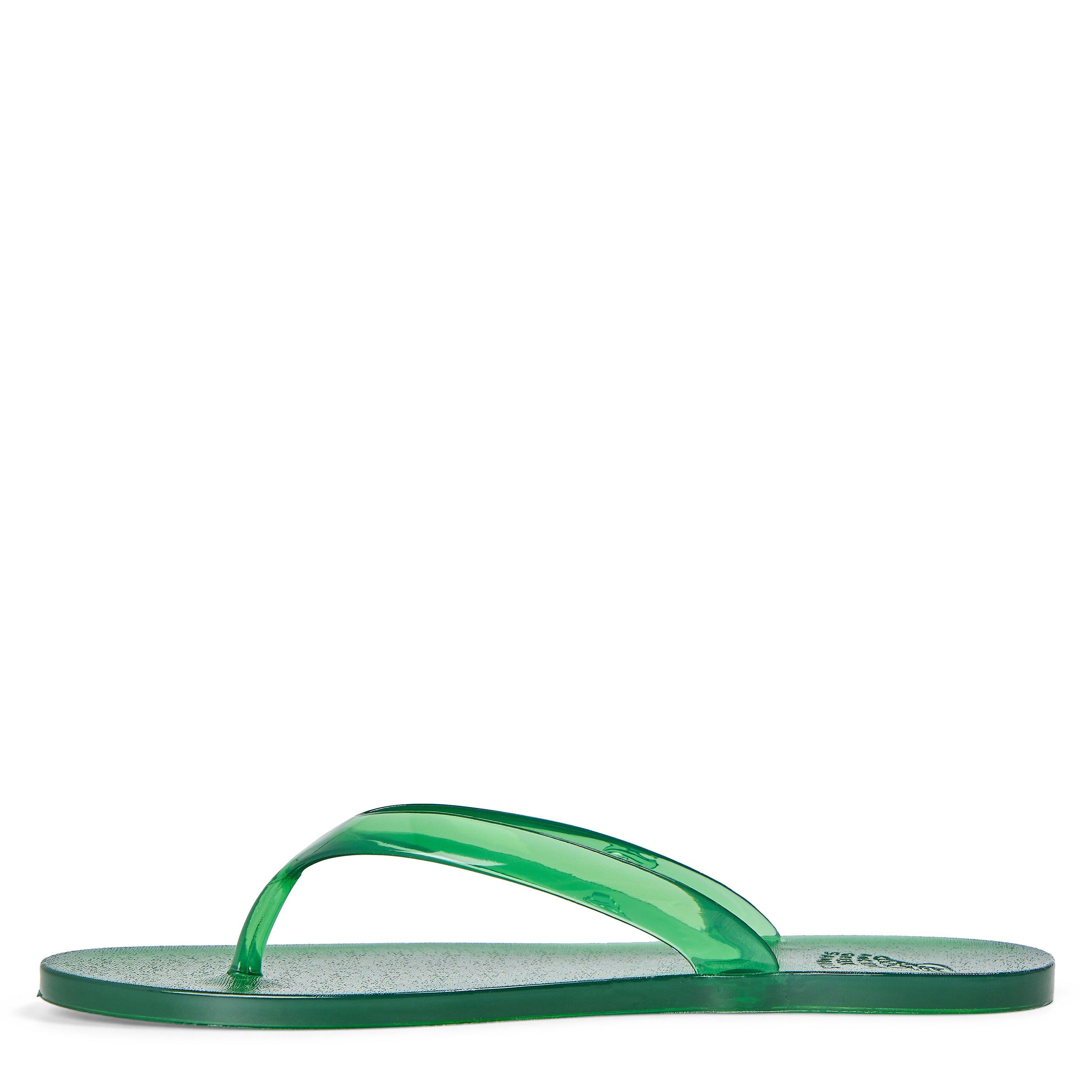 Green - Ancient Greek Sandals - Women's Jelly Flip Flops - 2