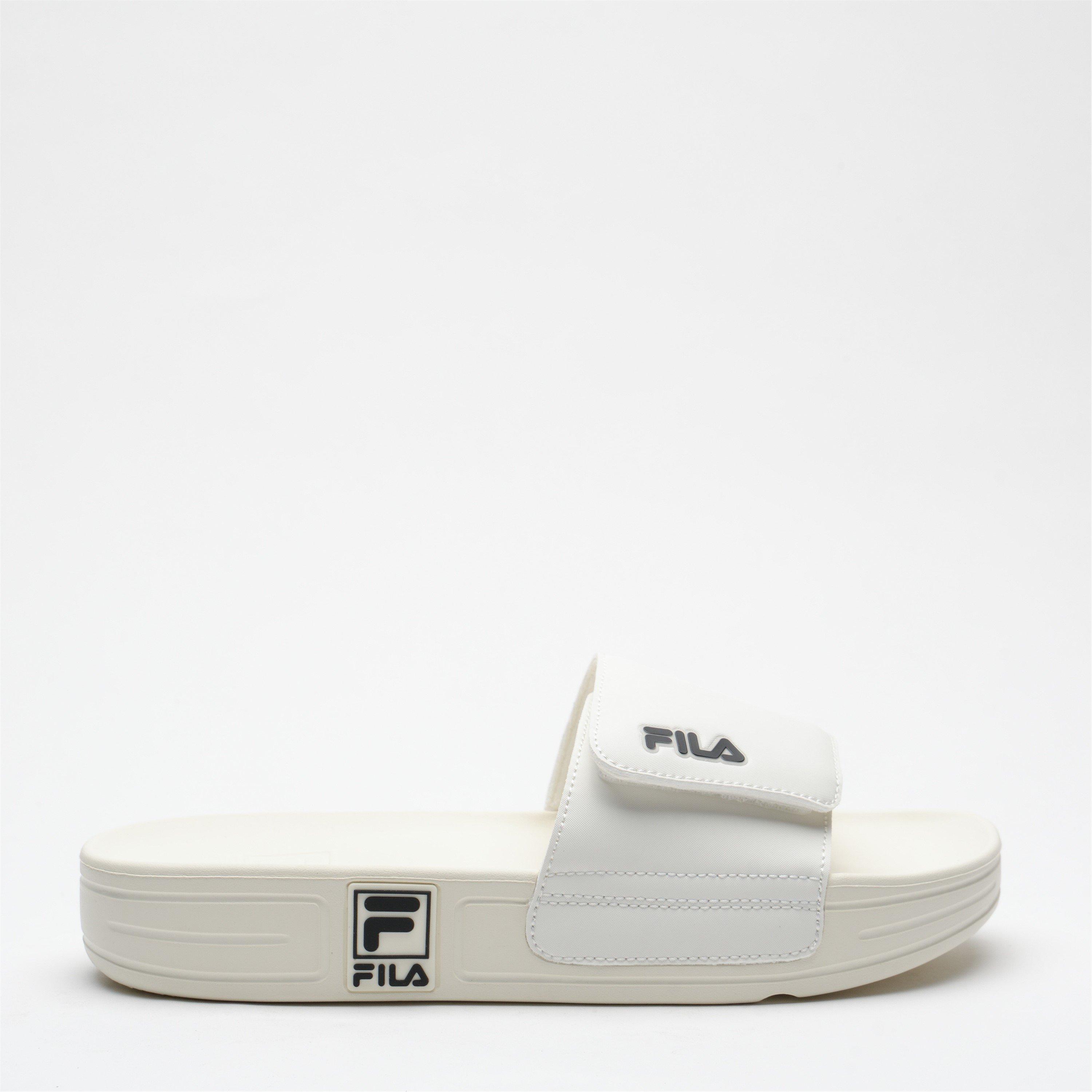 WHT/WHT/WHT - Fila - FT Velcro v2 Unisex Pool Sliders - 2