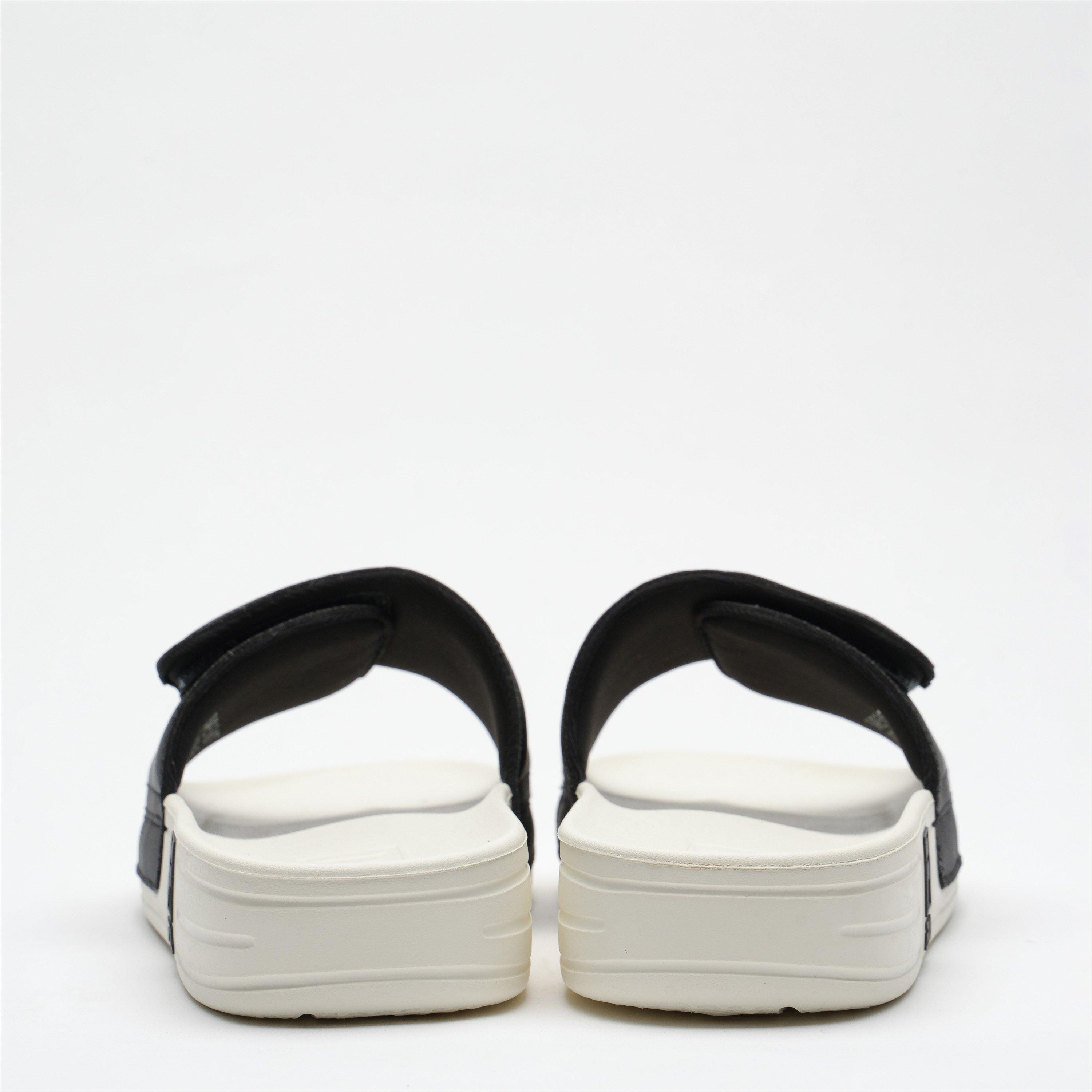 WHT/BLK/WHT - Fila - Unisex Adults FT VELCRO v2 Pool Sliders - 4
