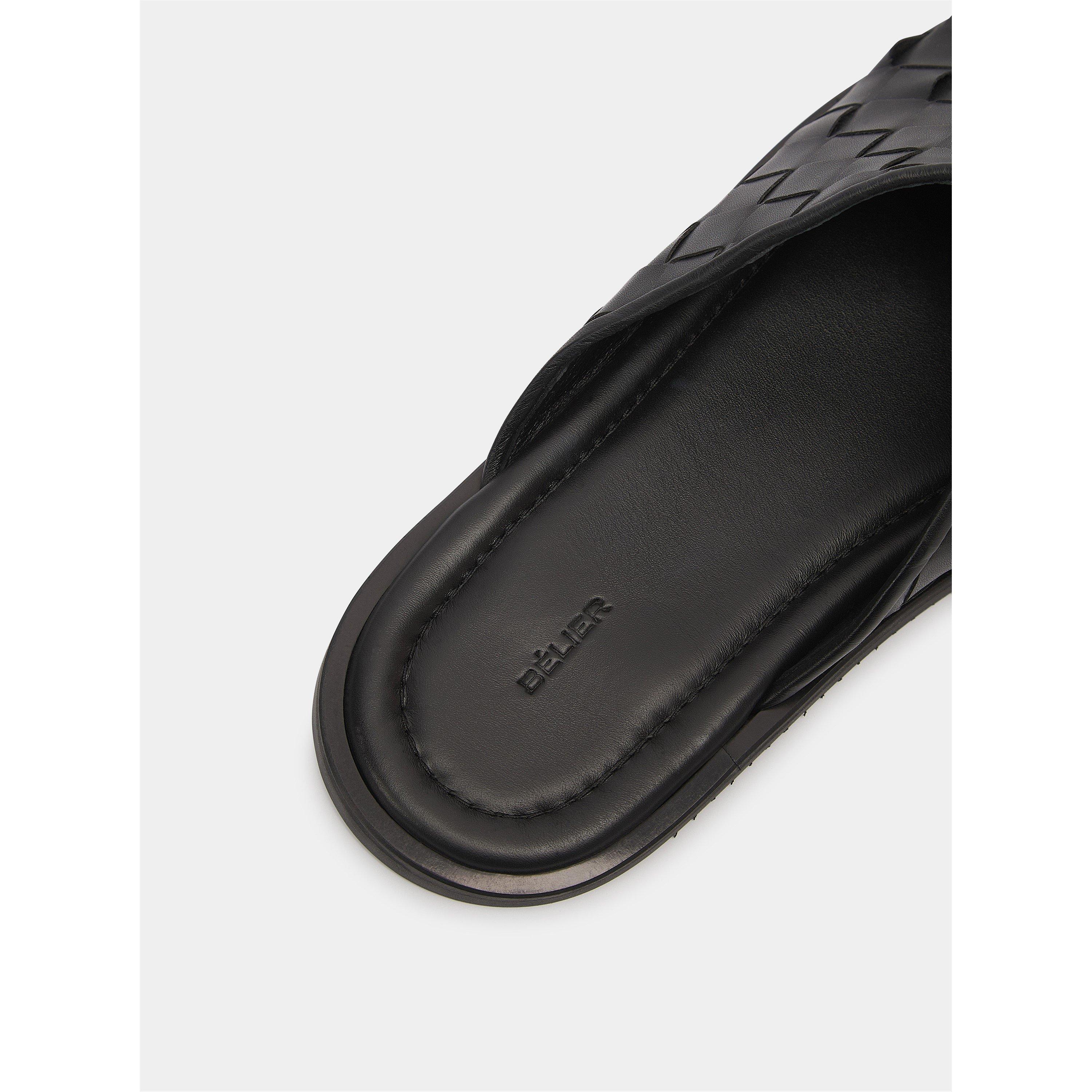 Black - BELIER - Men's Riviera Slider Sandals - 5