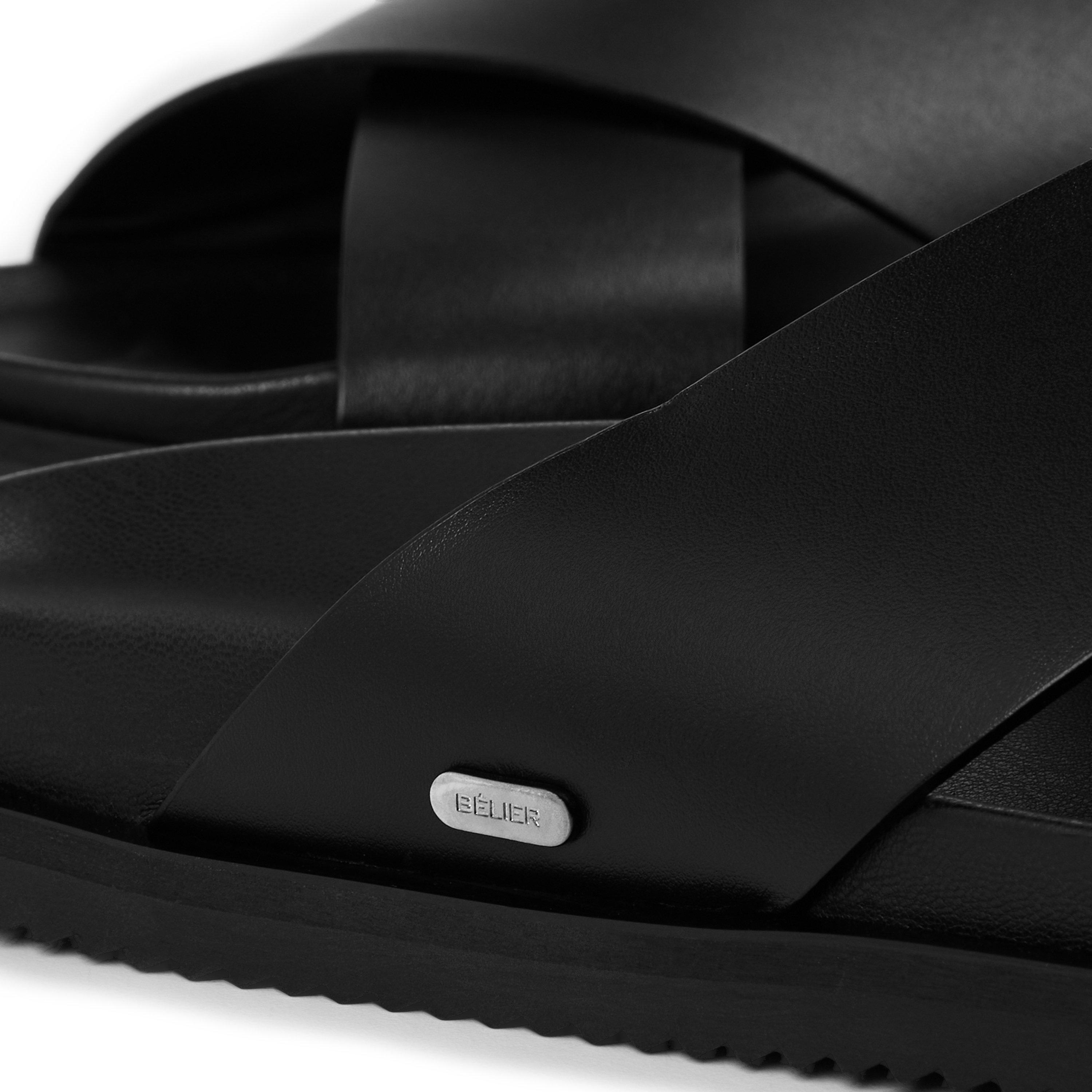 Black - BELIER - Men's Tropez Sandals - 3