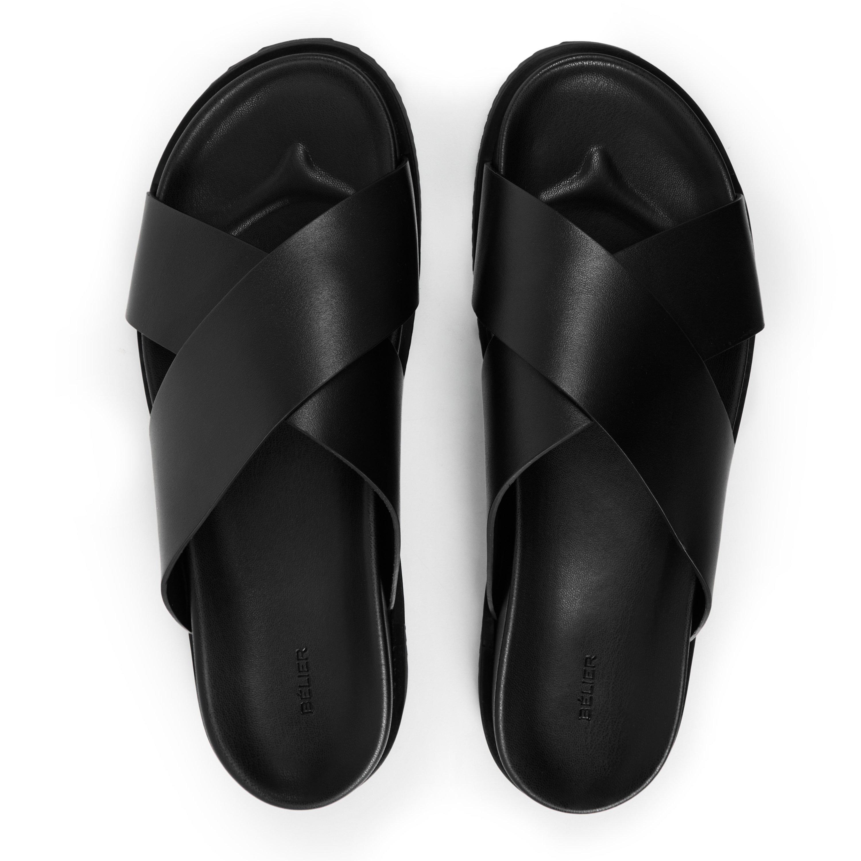 Black - BELIER - Men's Tropez Sandals - 4
