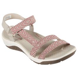 Skechers Skechers Qtr Strap Adjustable Slingback Sand Flat sandals ci7815-100 Womens