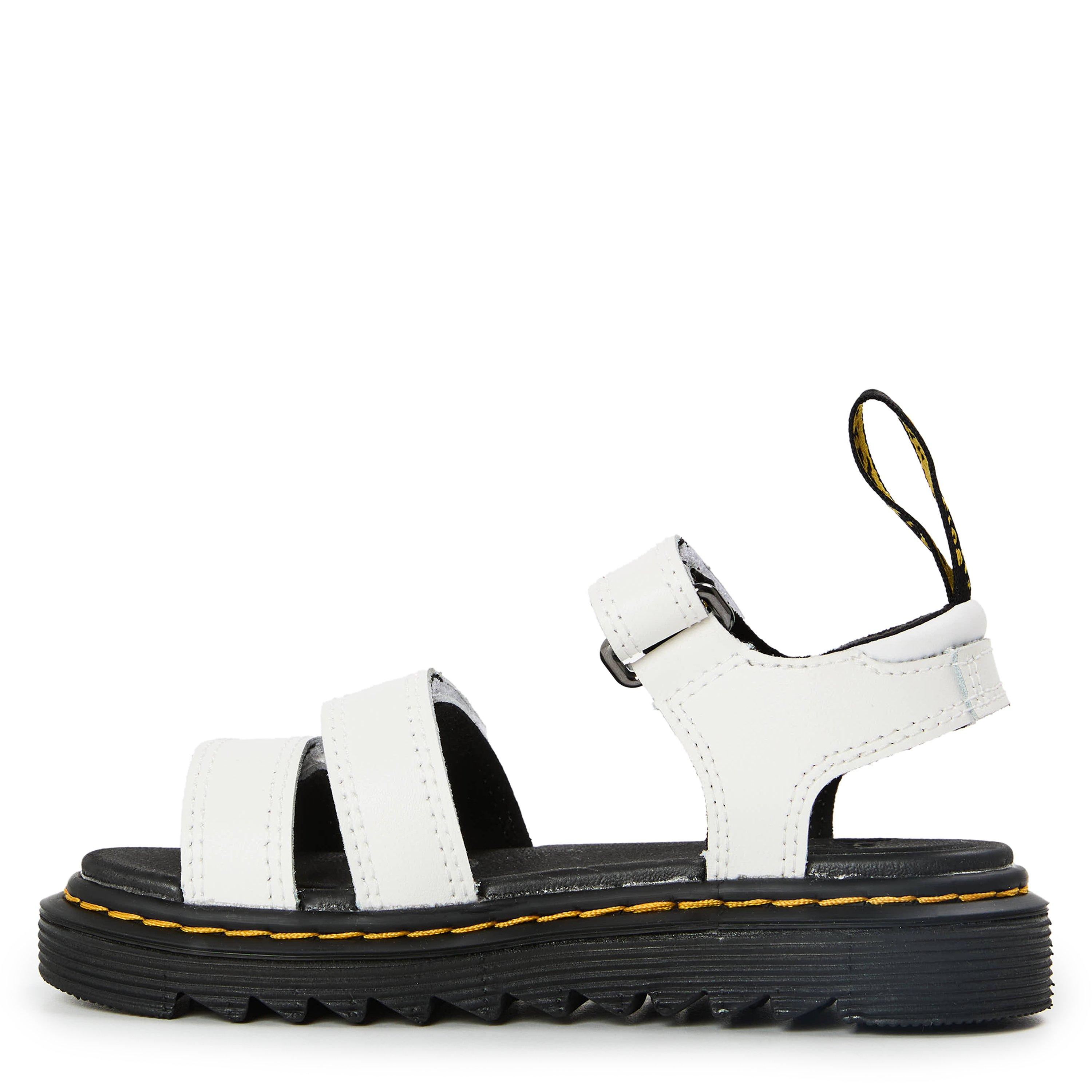 White - Dr Martens - Kids' Klaire Platform Flat Sandals - 2