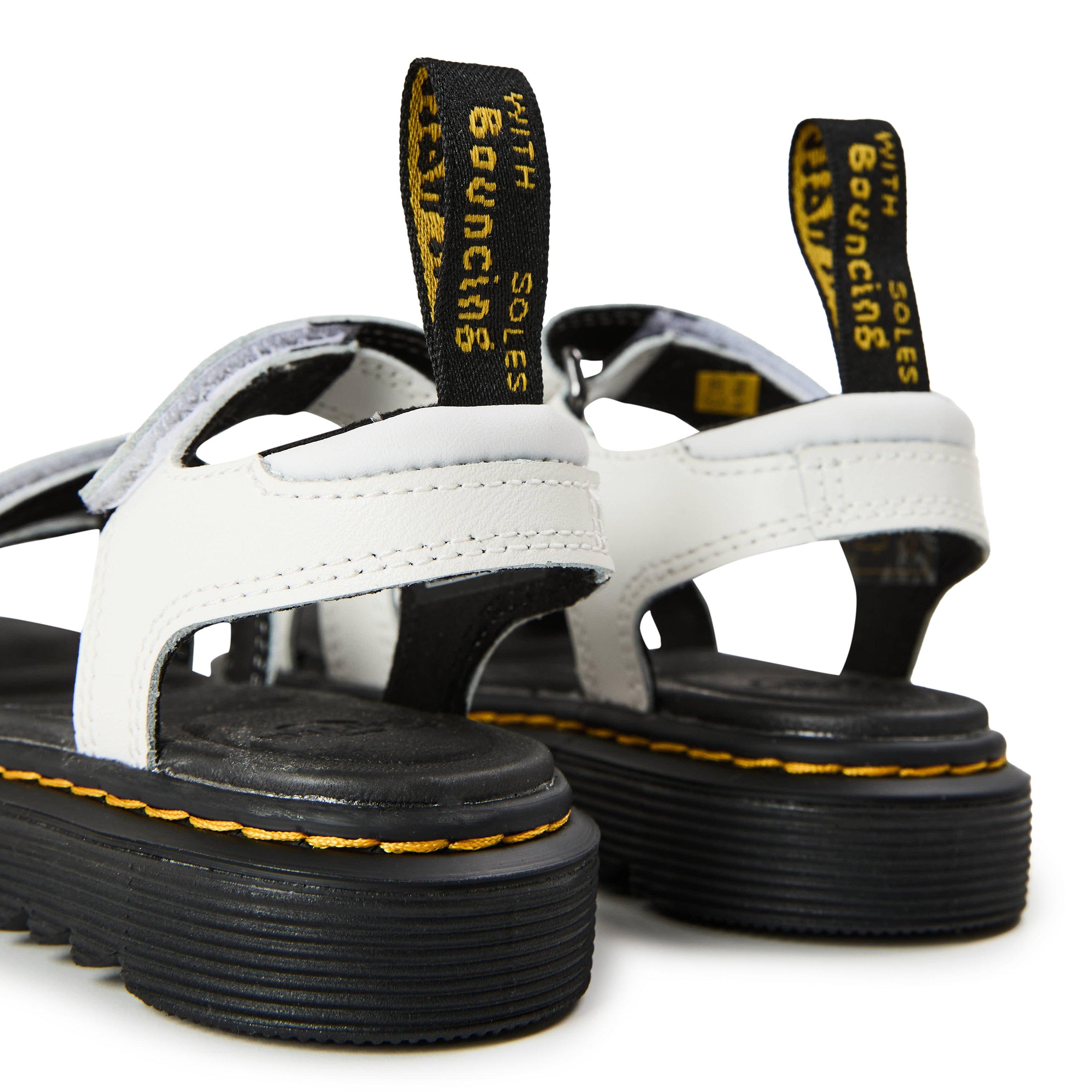 White - Dr Martens - Kids' Klaire Platform Flat Sandals - 3