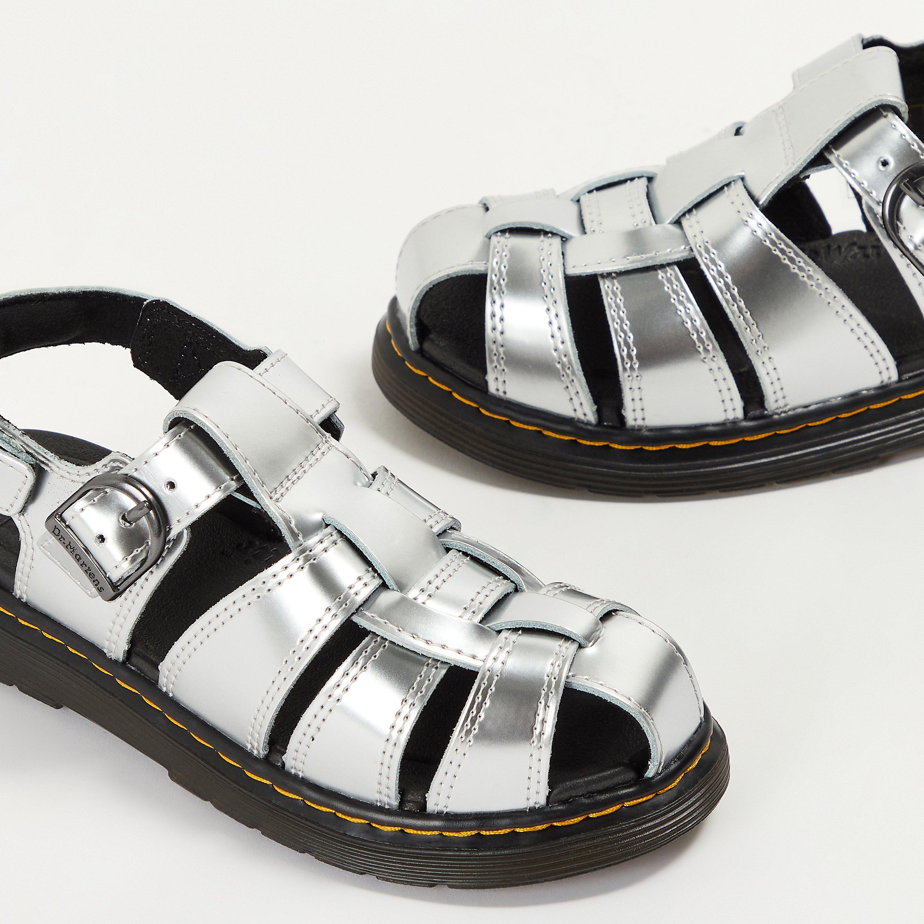 Silver Lazer - Dr Martens - Kids' Flat Sandals - 3