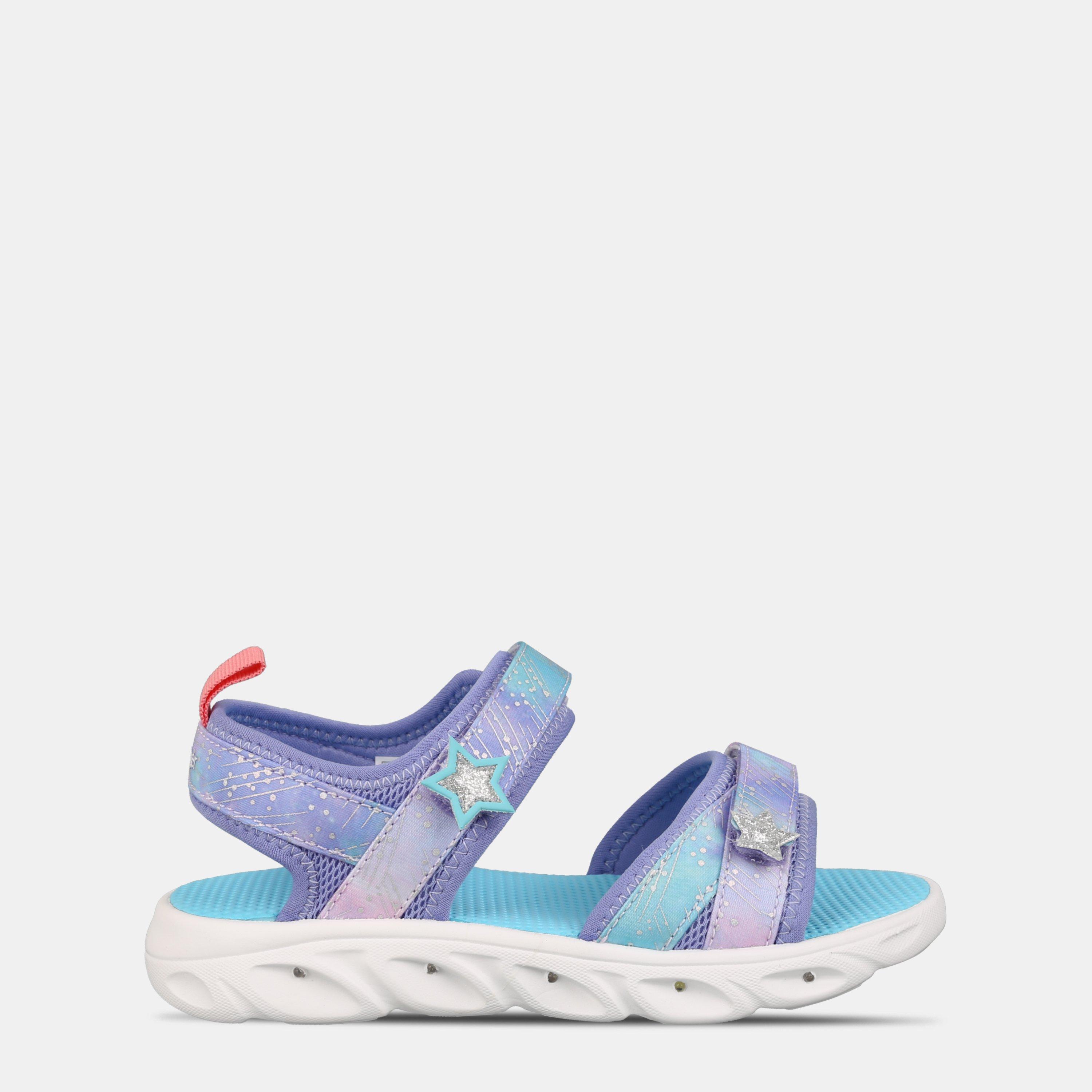 Slazenger Boys Light Up Sole Sandals Juniors - Lilac Stars - 1 (33)