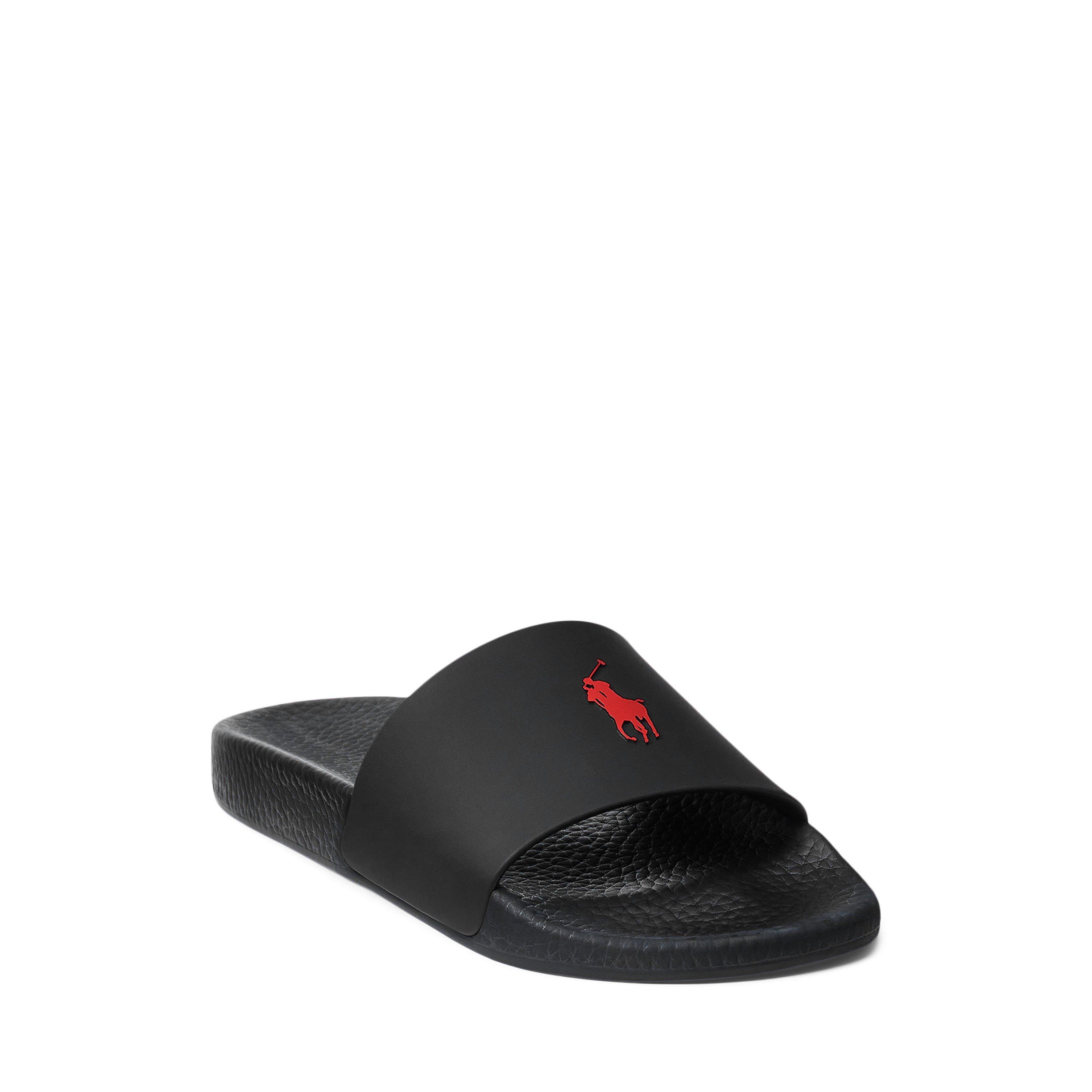 Black/Red - Polo Ralph Lauren - Men's Pool Slides - 2