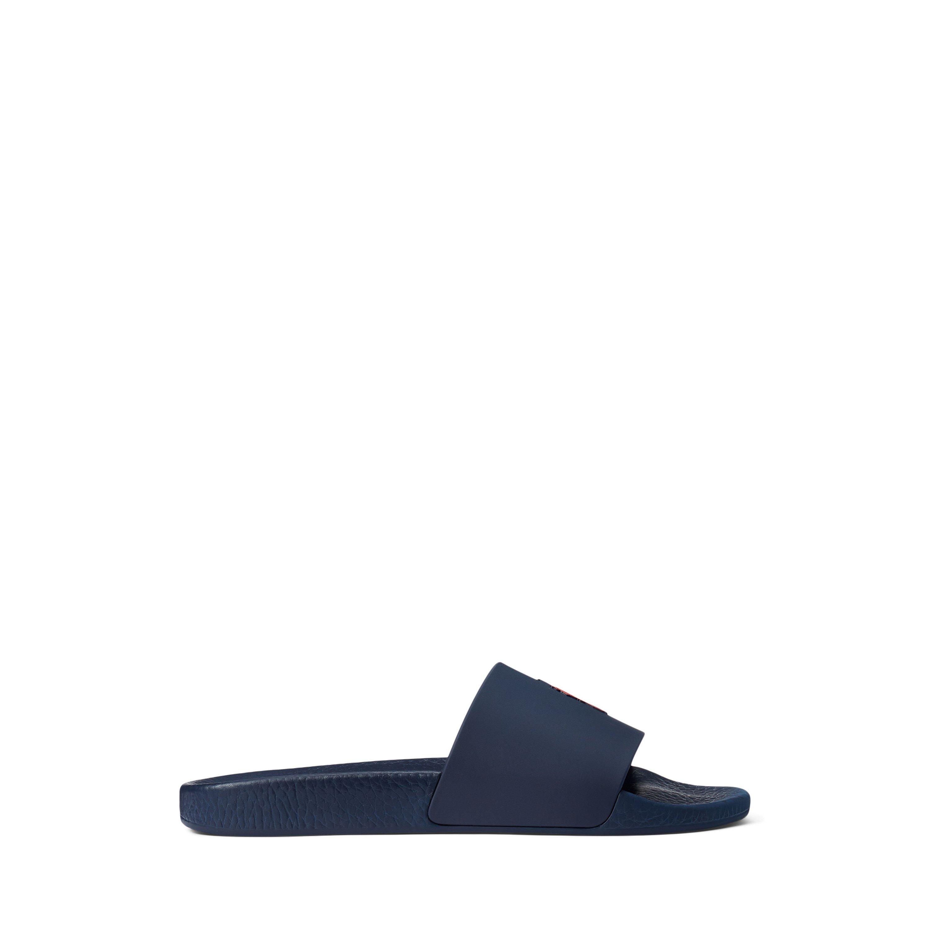 Navy/Red - Polo Ralph Lauren - Men's Pool Slides - 1