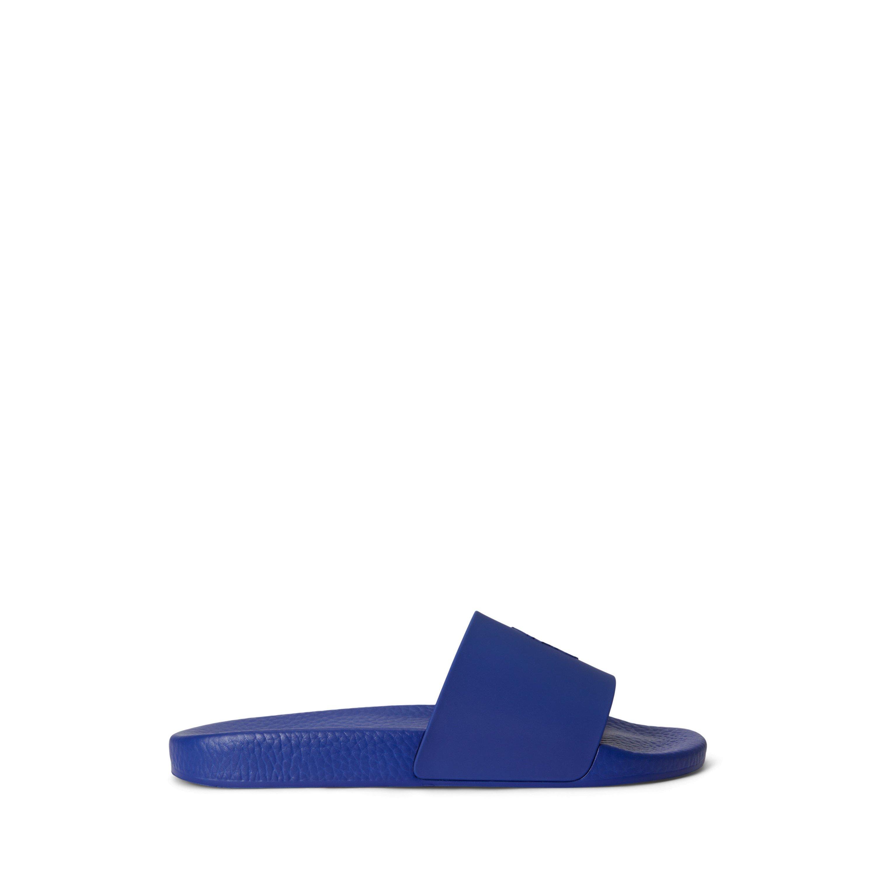 Polo Ralph Lauren Men's Royal/White Pool Slides - 9 (43)