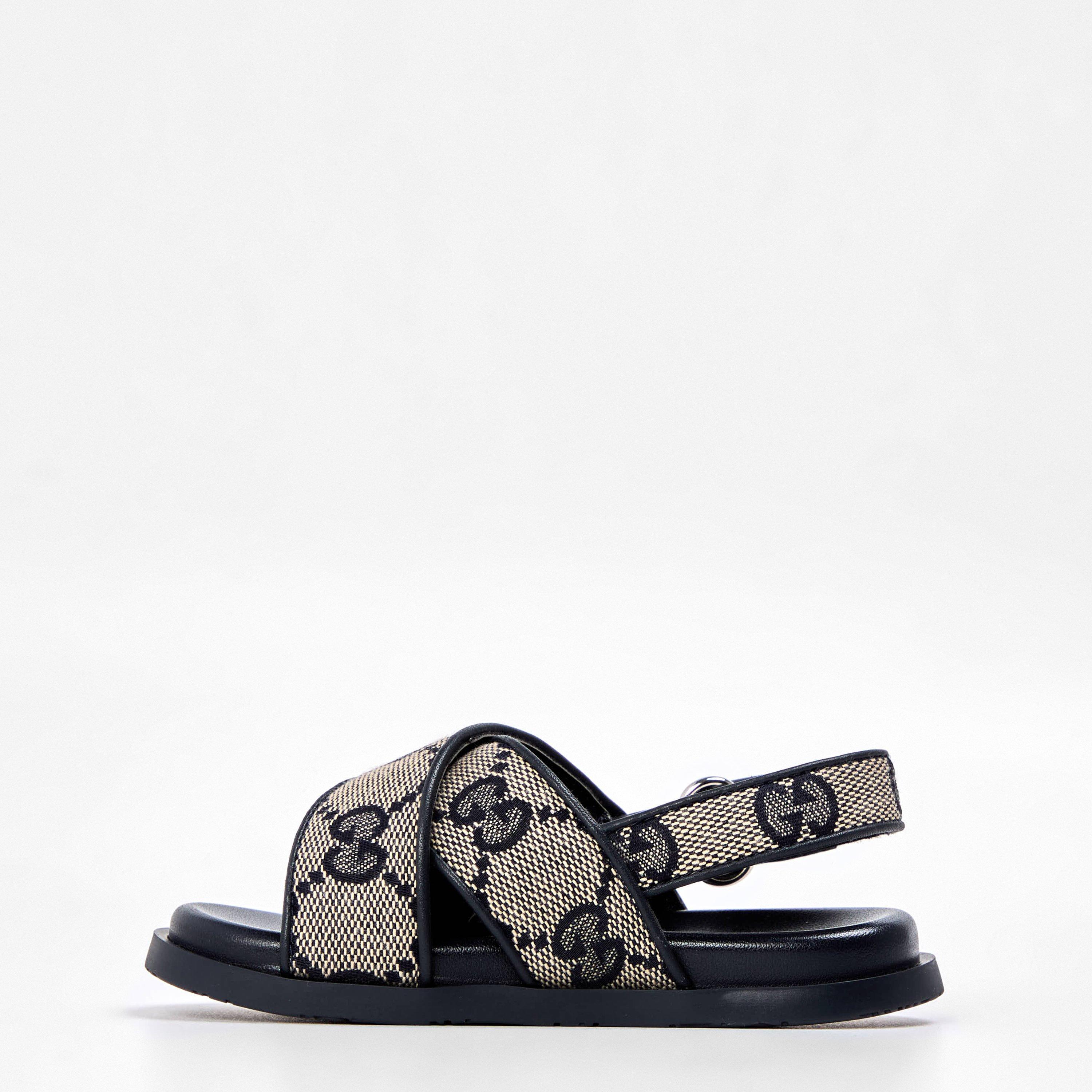 Beige Blue 4041 - Gucci - Logo Sandals Infants - 2