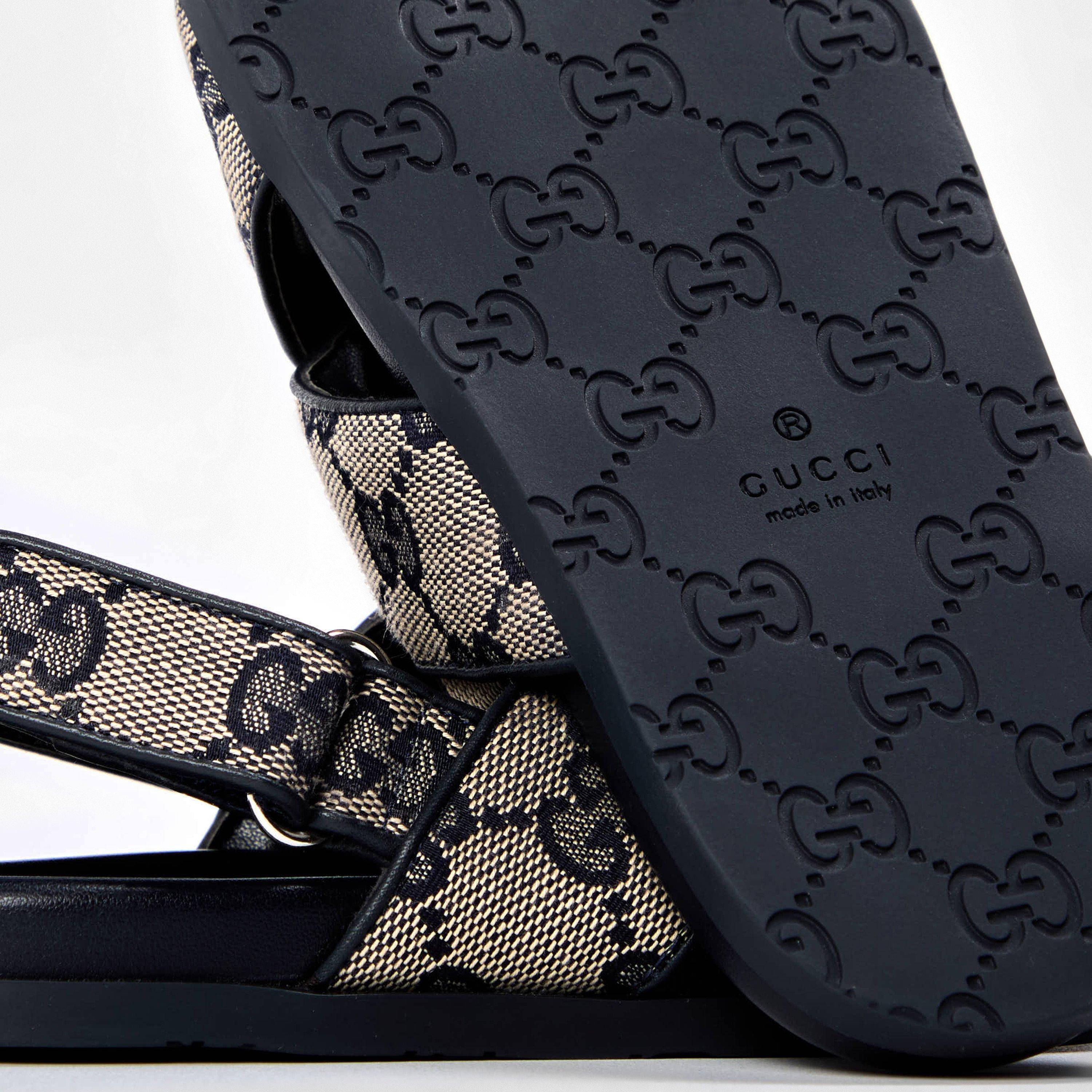 Beige Blue 4041 - Gucci - Logo Sandals Infants - 3