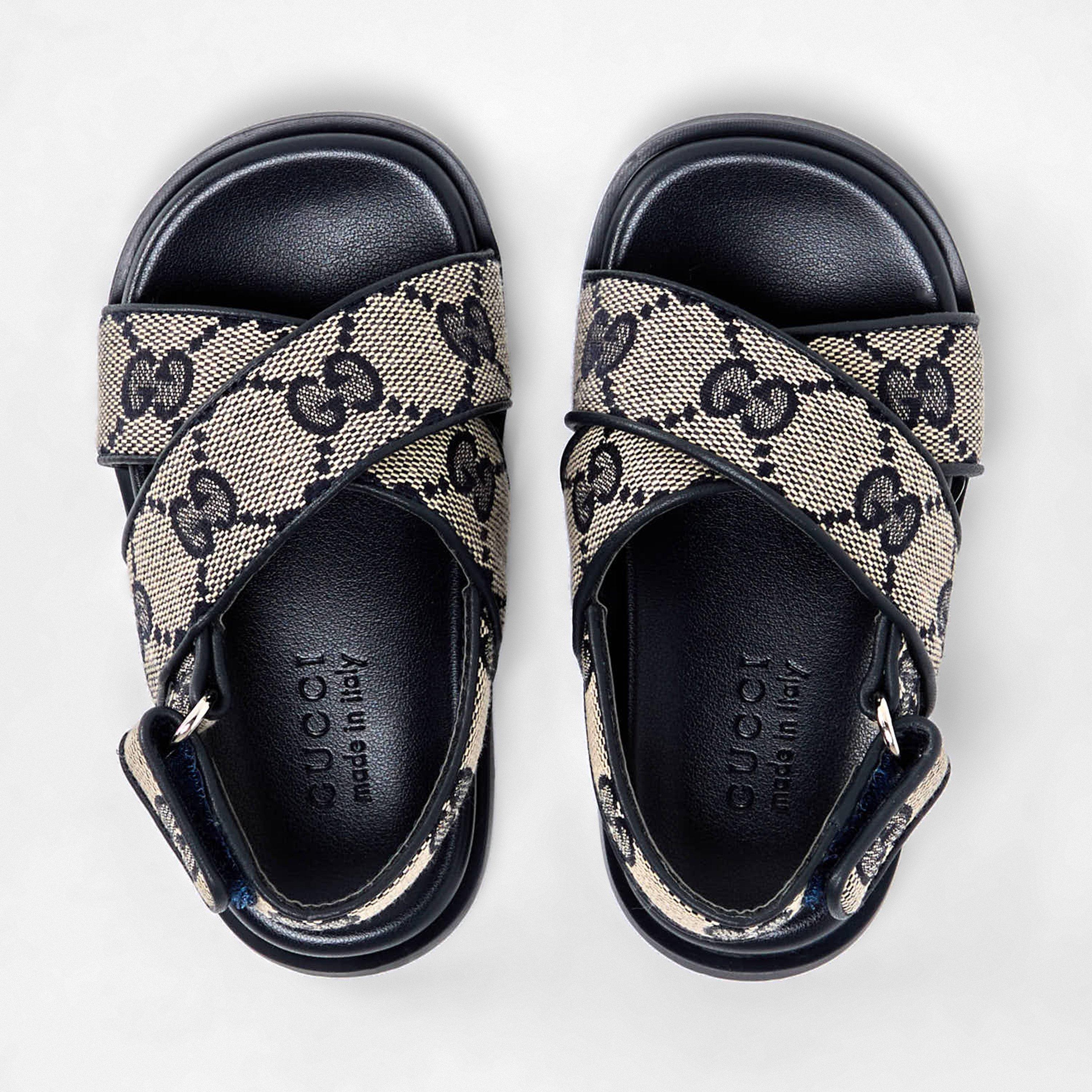 Beige Blue 4041 - Gucci - Logo Sandals Infants - 4