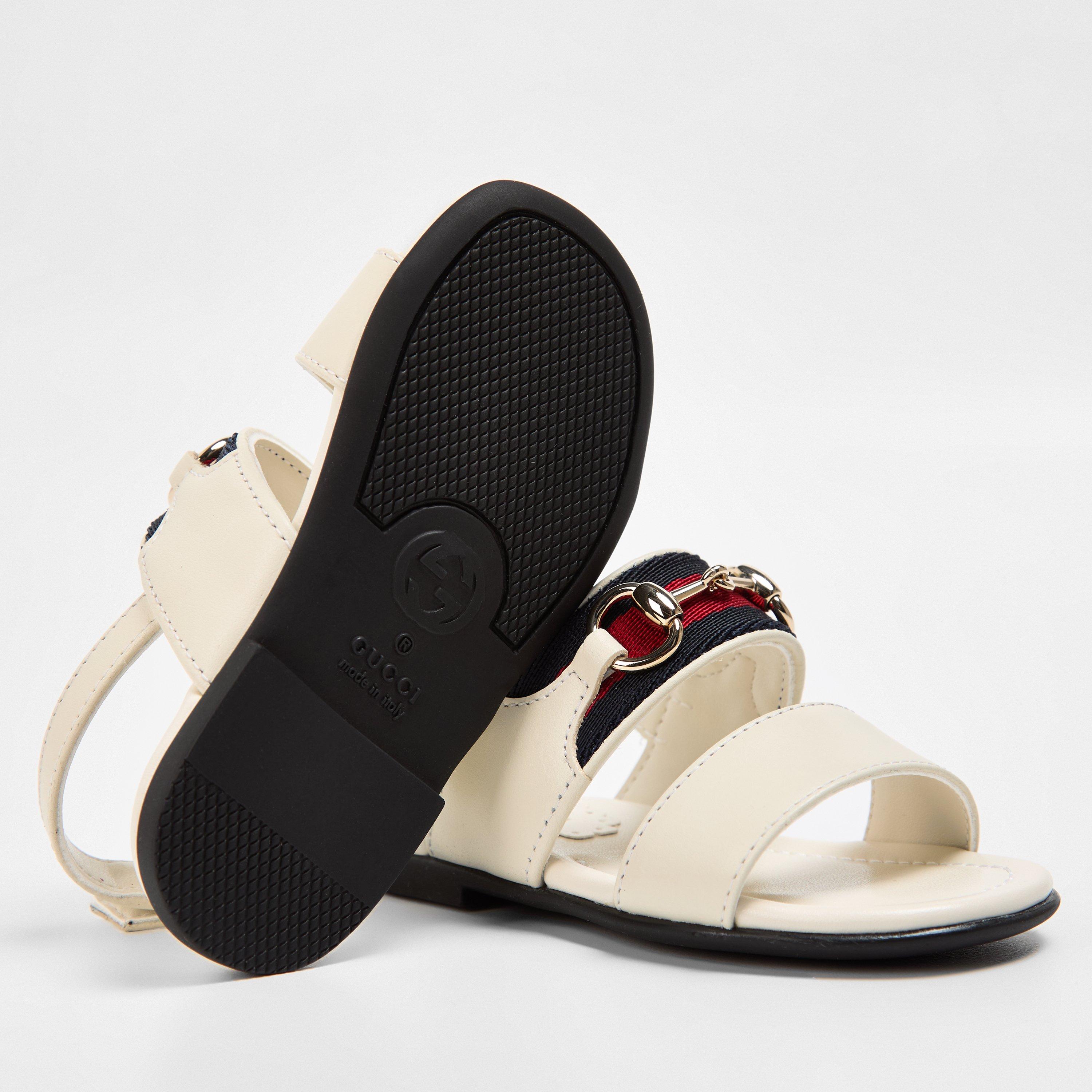 White 9047 - Gucci - Web Sandals Infants - 3