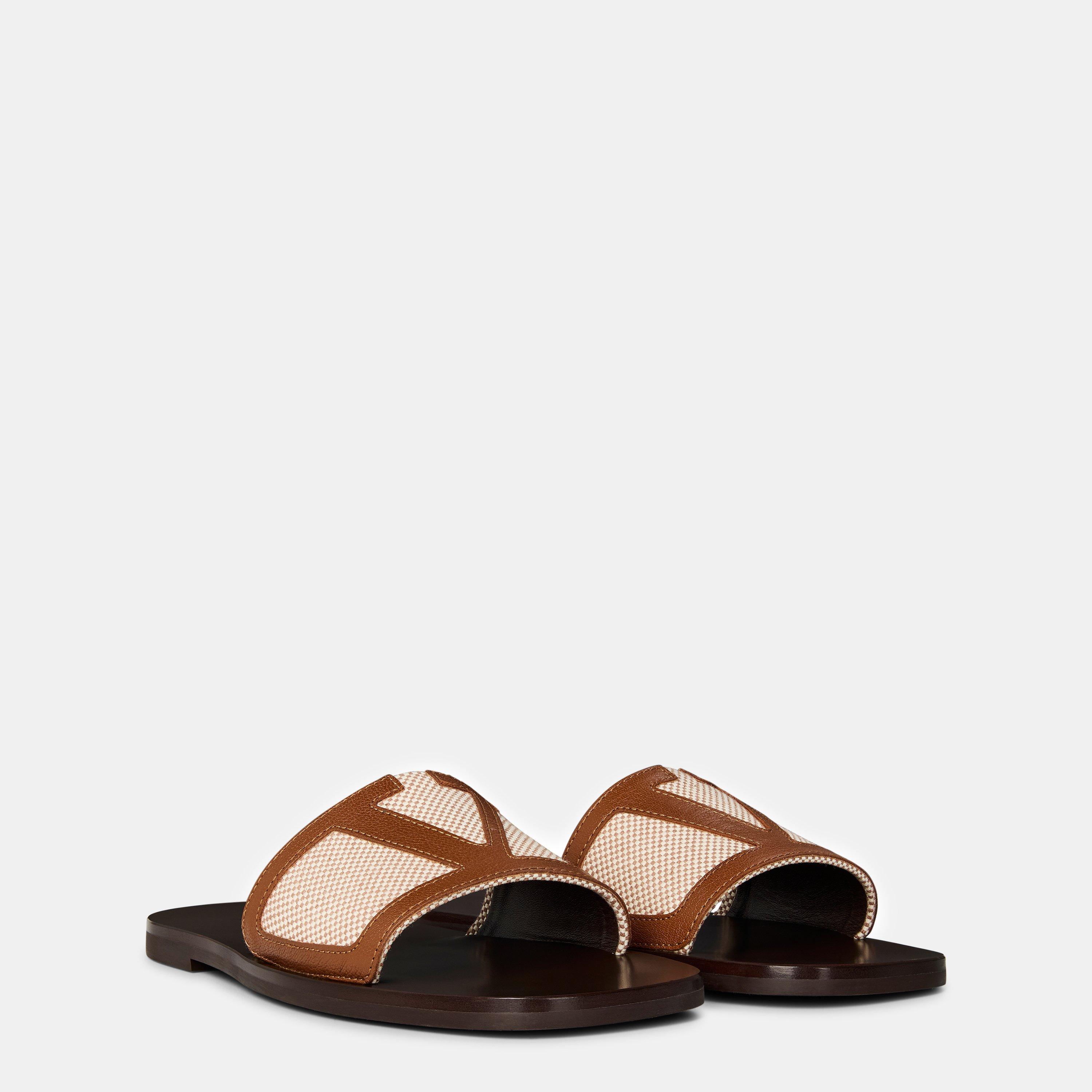 Natural/Tobacco - Valentino Garavani - Superstar Sandals - 3