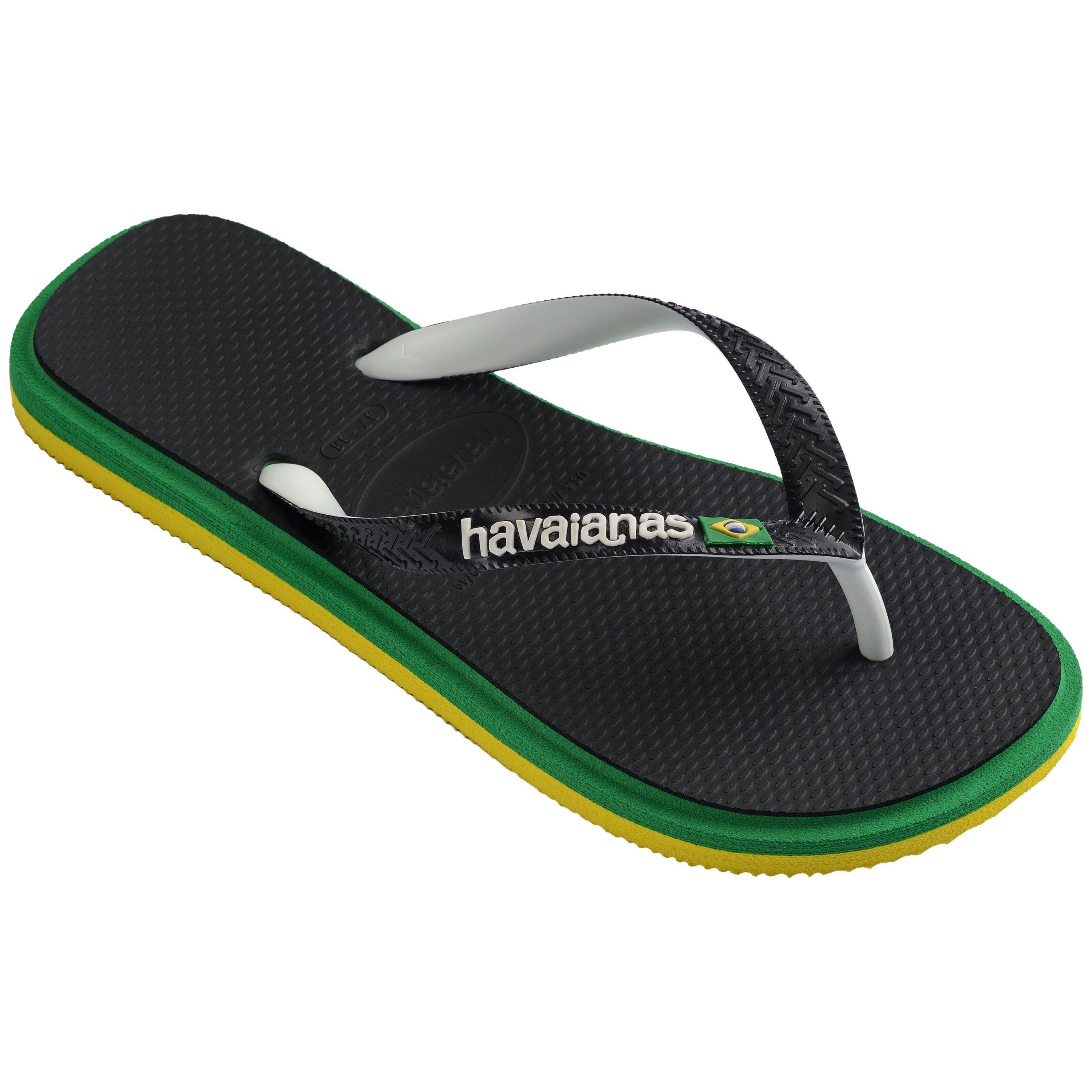 Black - Havaianas - Men's Brazil Twist Flip Flops - 2