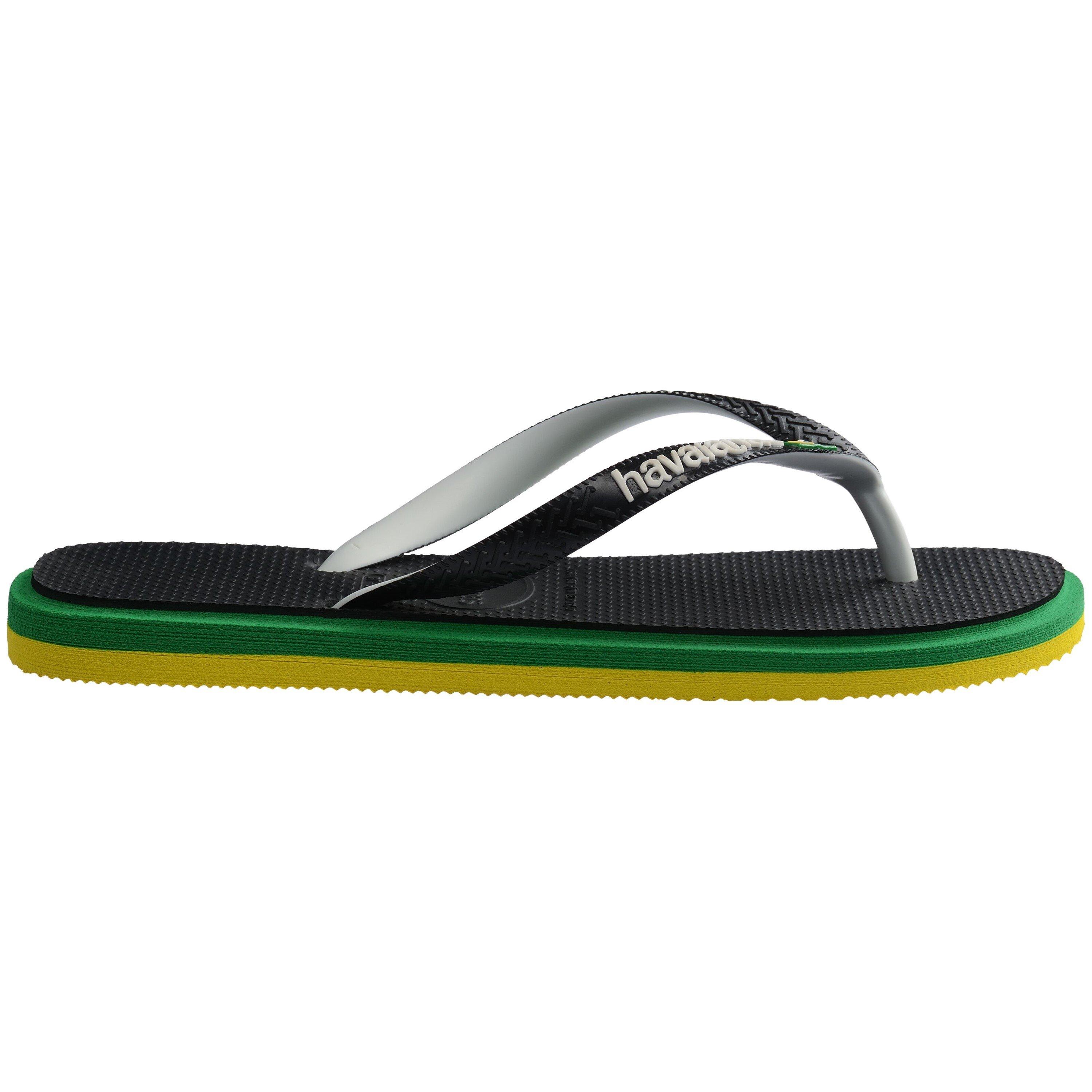 Black - Havaianas - Men's Brazil Twist Flip Flops - 3
