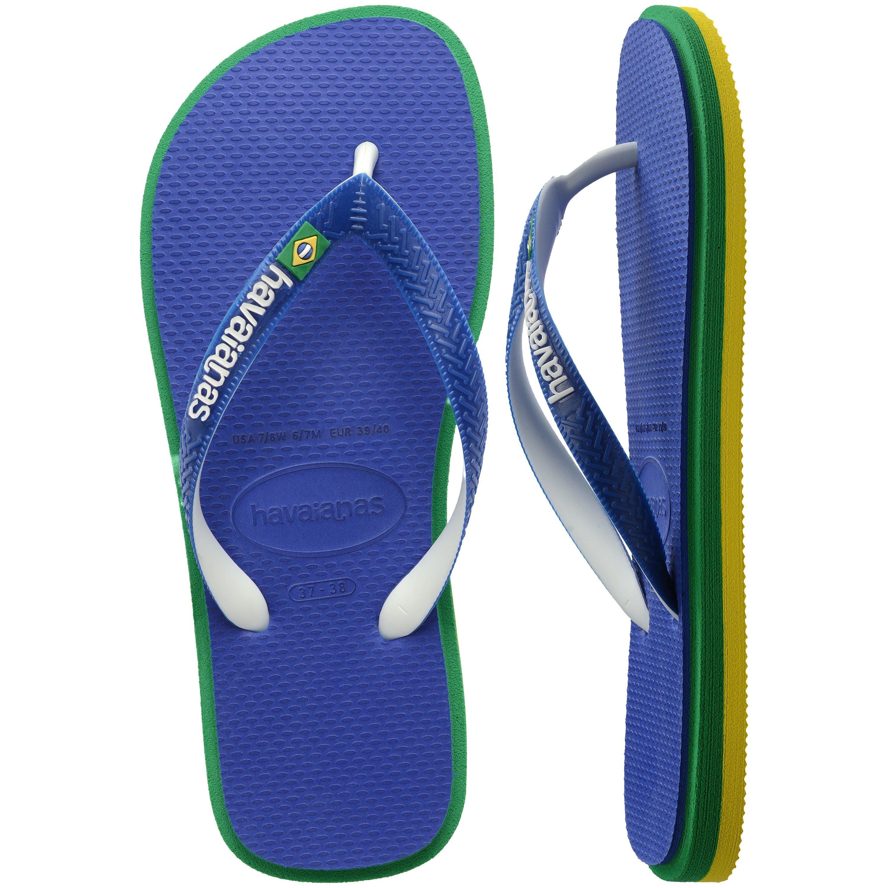 Marine Blue - Havaianas - Men's Brazil Twist Flip Flops - 5