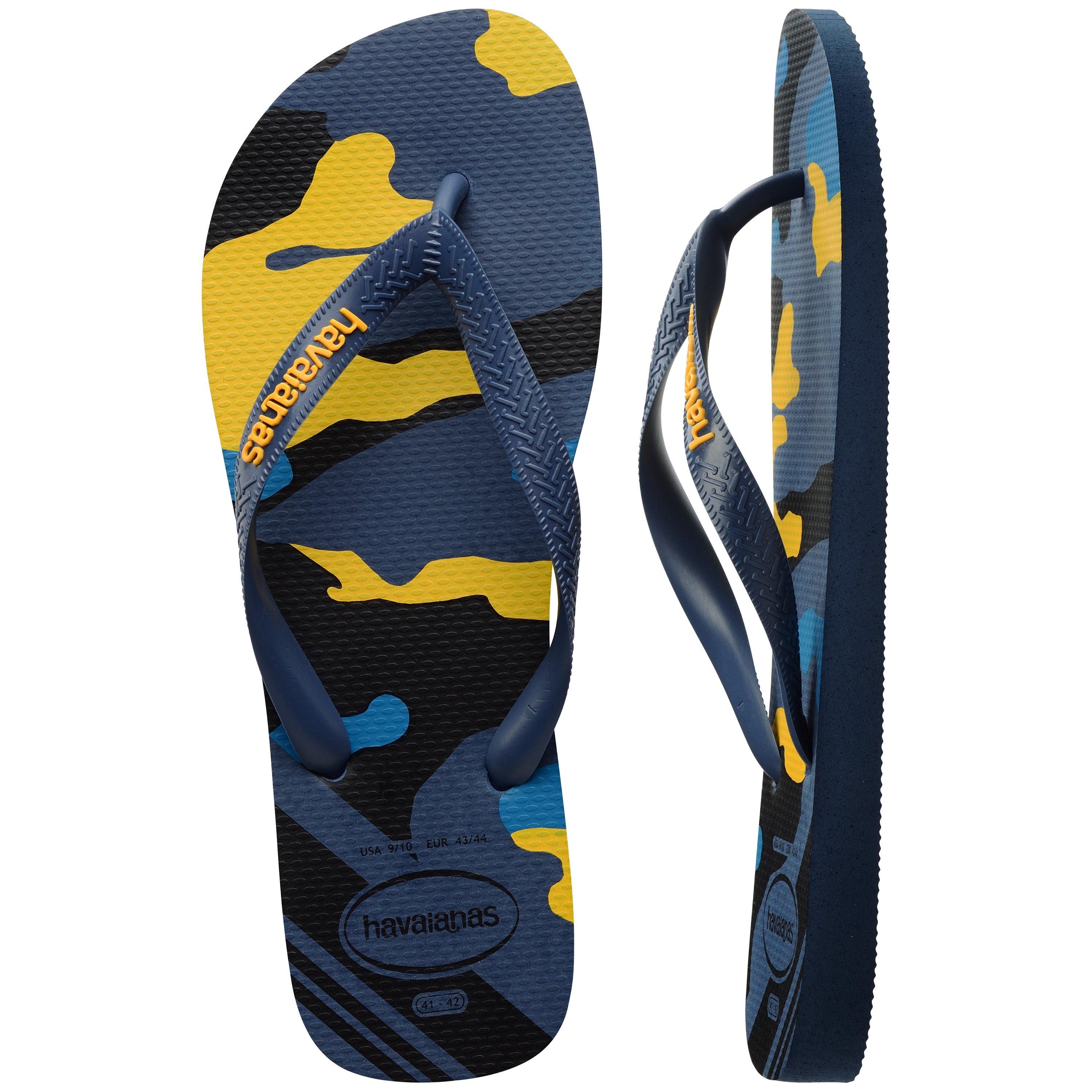 Indigo-Blau - Havaianas - Hav. Top Camu Black/Moss 45/46 Flip Flops Mens - 3