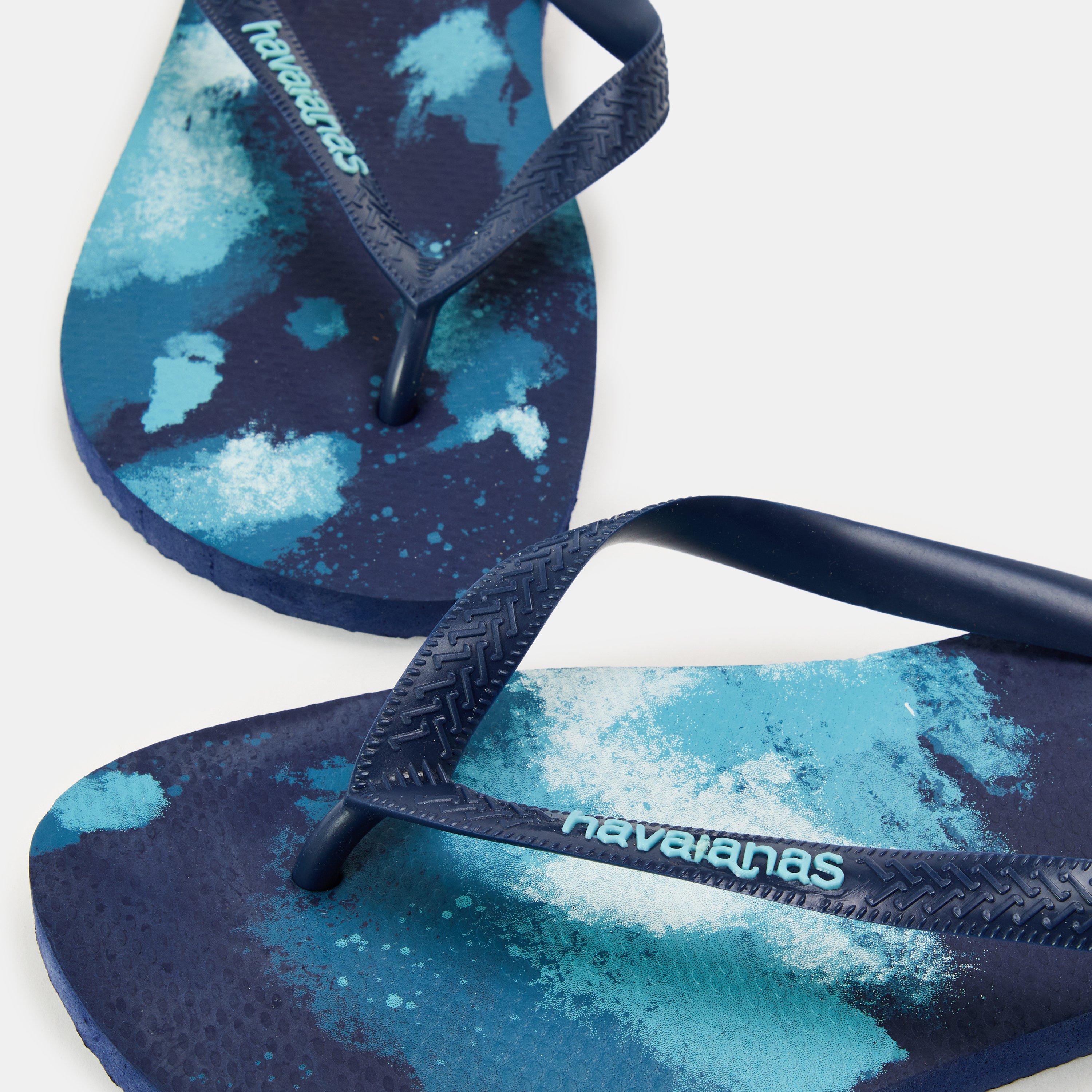 Azul Marinho - Havaianas - Men's Top Camu Black Flip Flops - 3