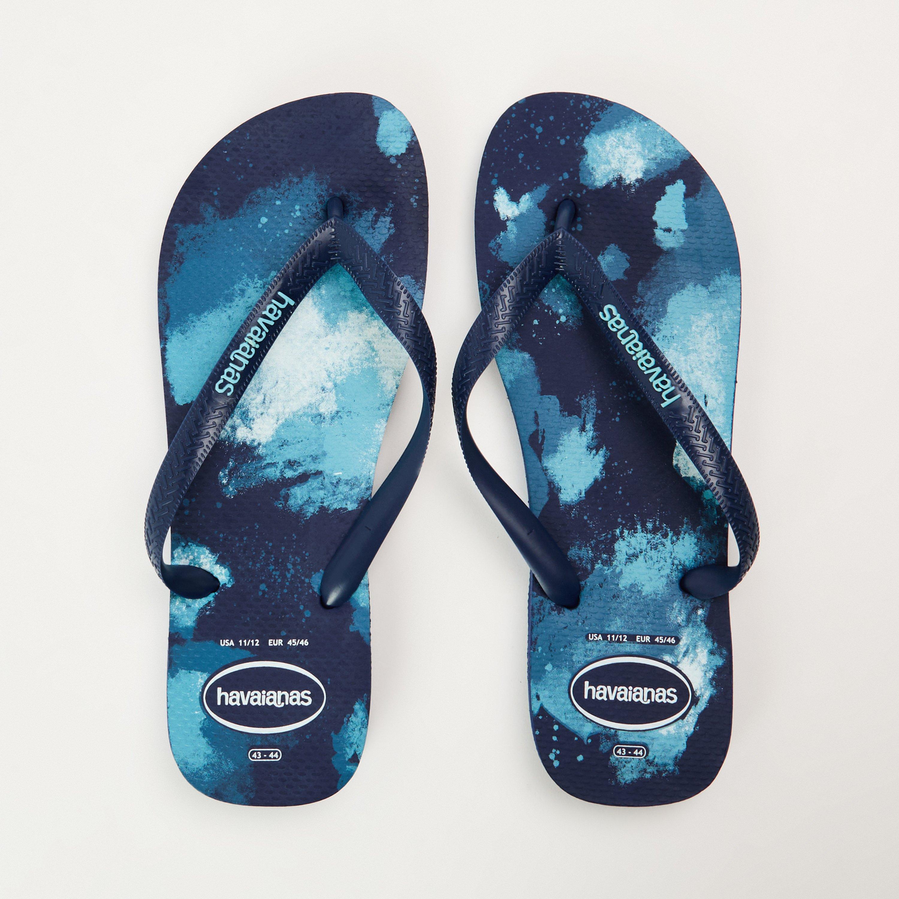 Azul Marinho - Havaianas - Men's Top Camu Black Flip Flops - 4