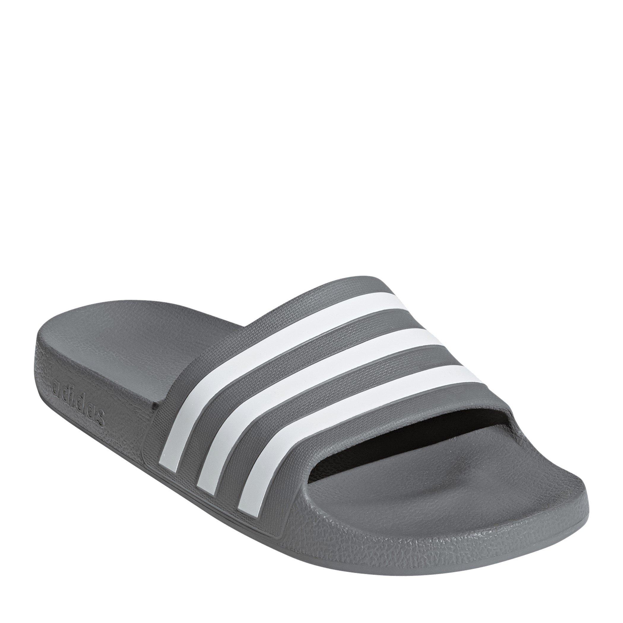Grey Three/Wht - adidas - Adilette Aqua Sn00 - 3