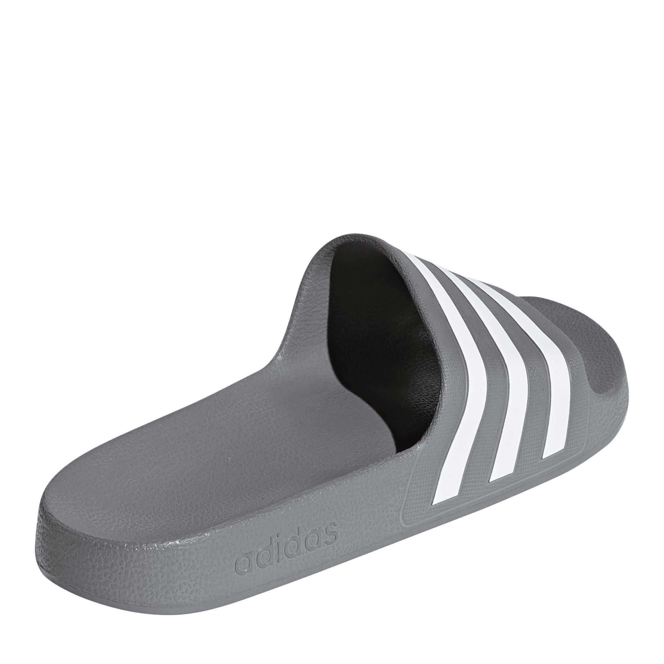 Grey Three/Wht - adidas - Adilette Aqua Sn00 - 4