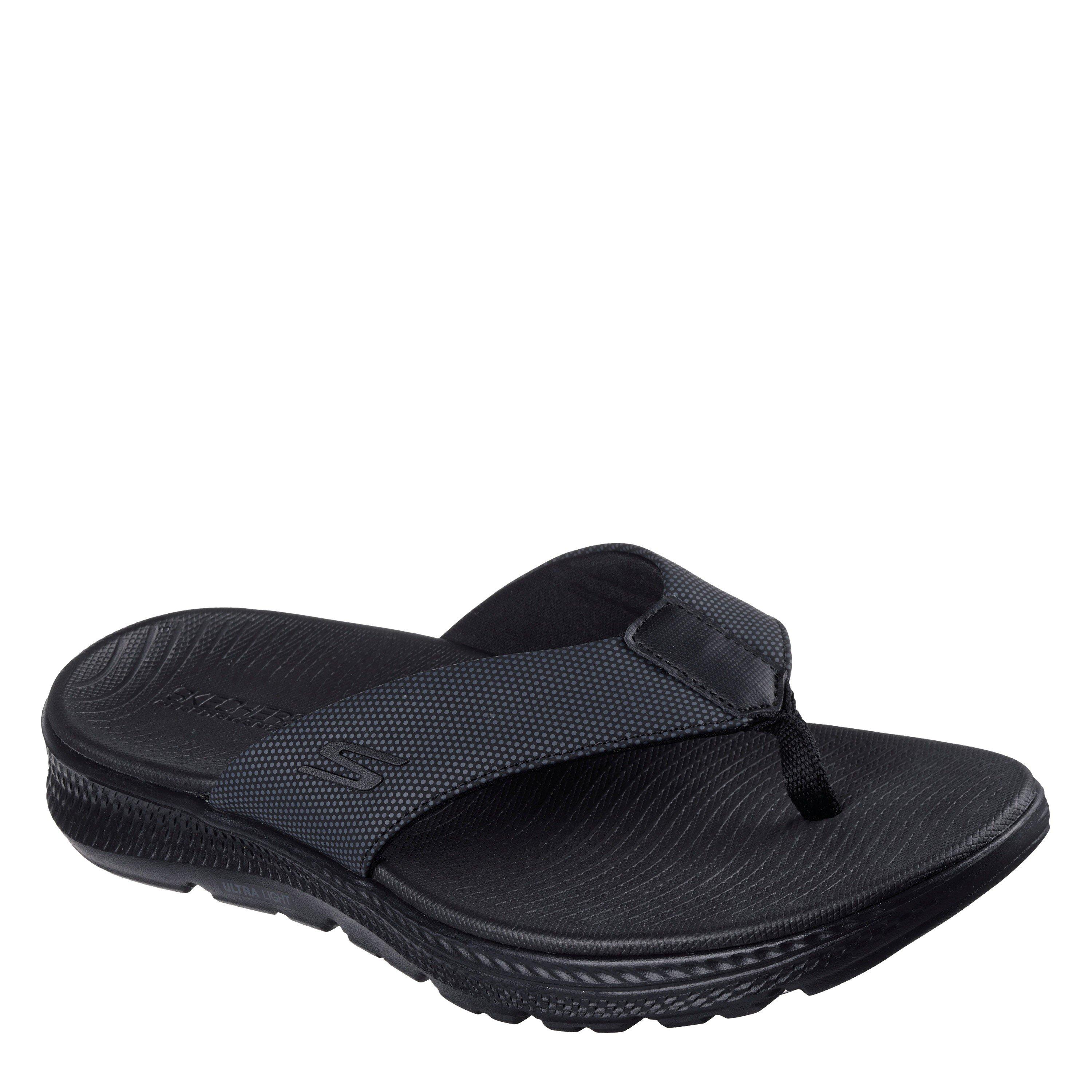 Black/Black - Skechers - Men's Flip Flops - 3