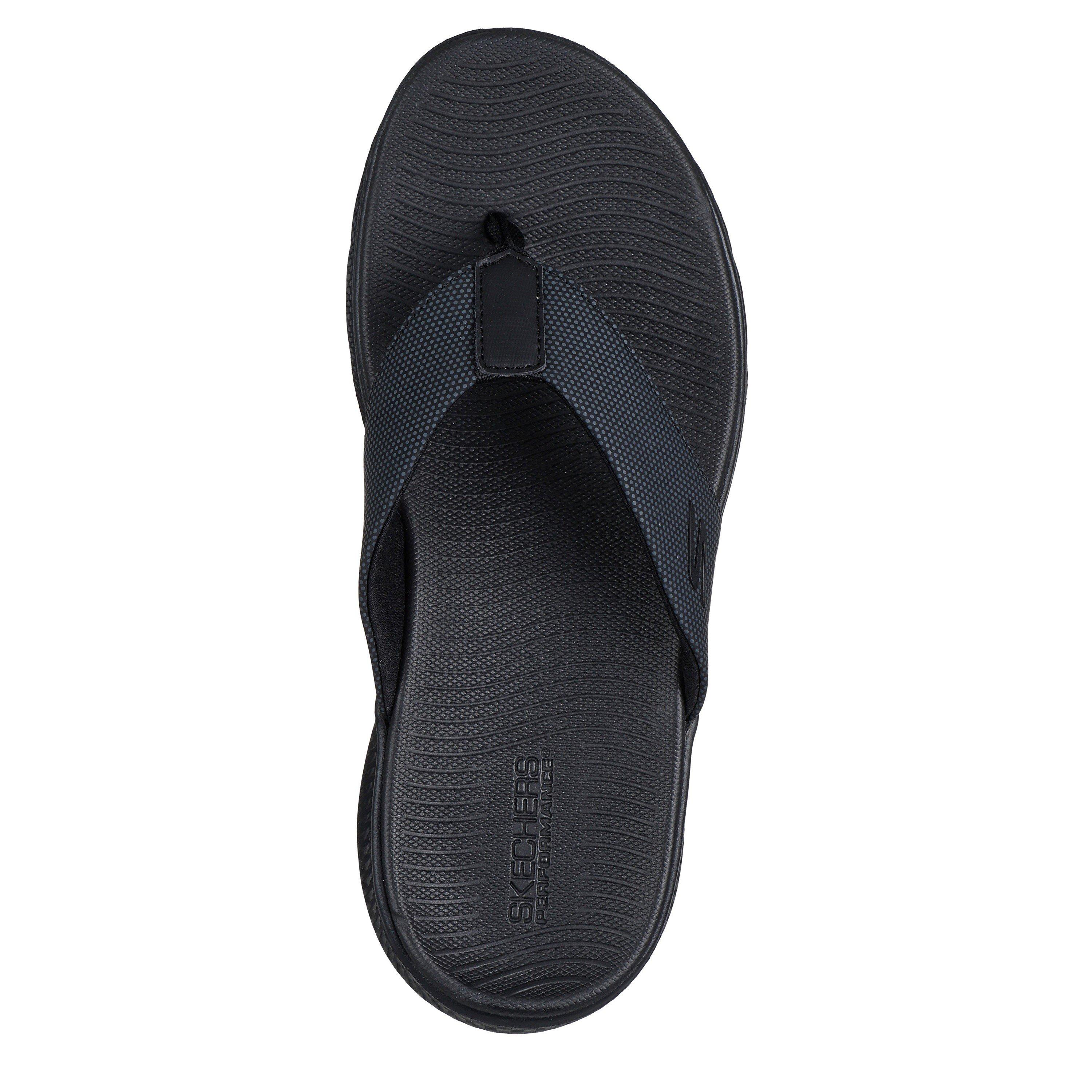 Black/Black - Skechers - Men's Flip Flops - 4