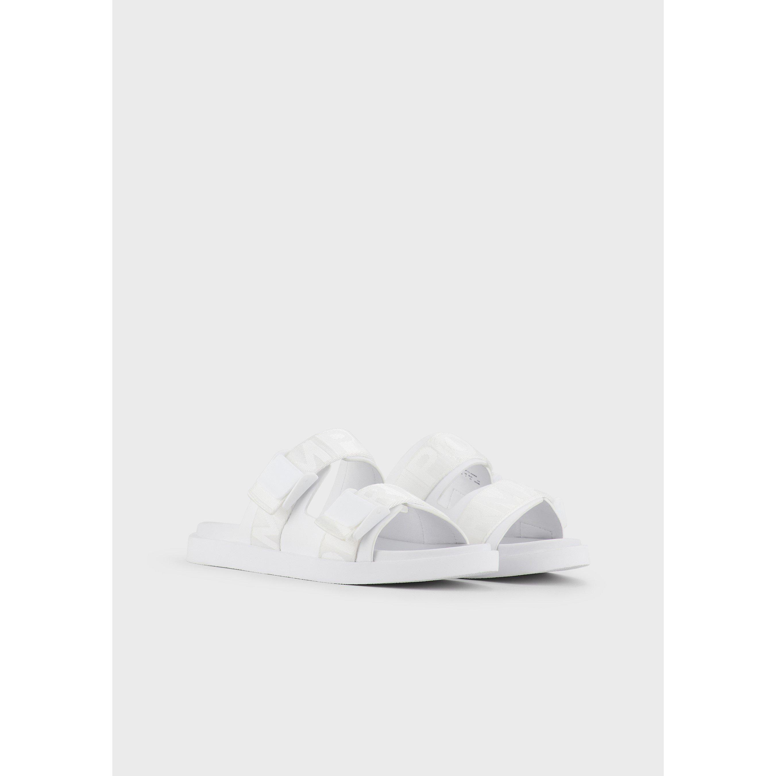 White - Emporio Armani - Men's Flat Sandals - 3