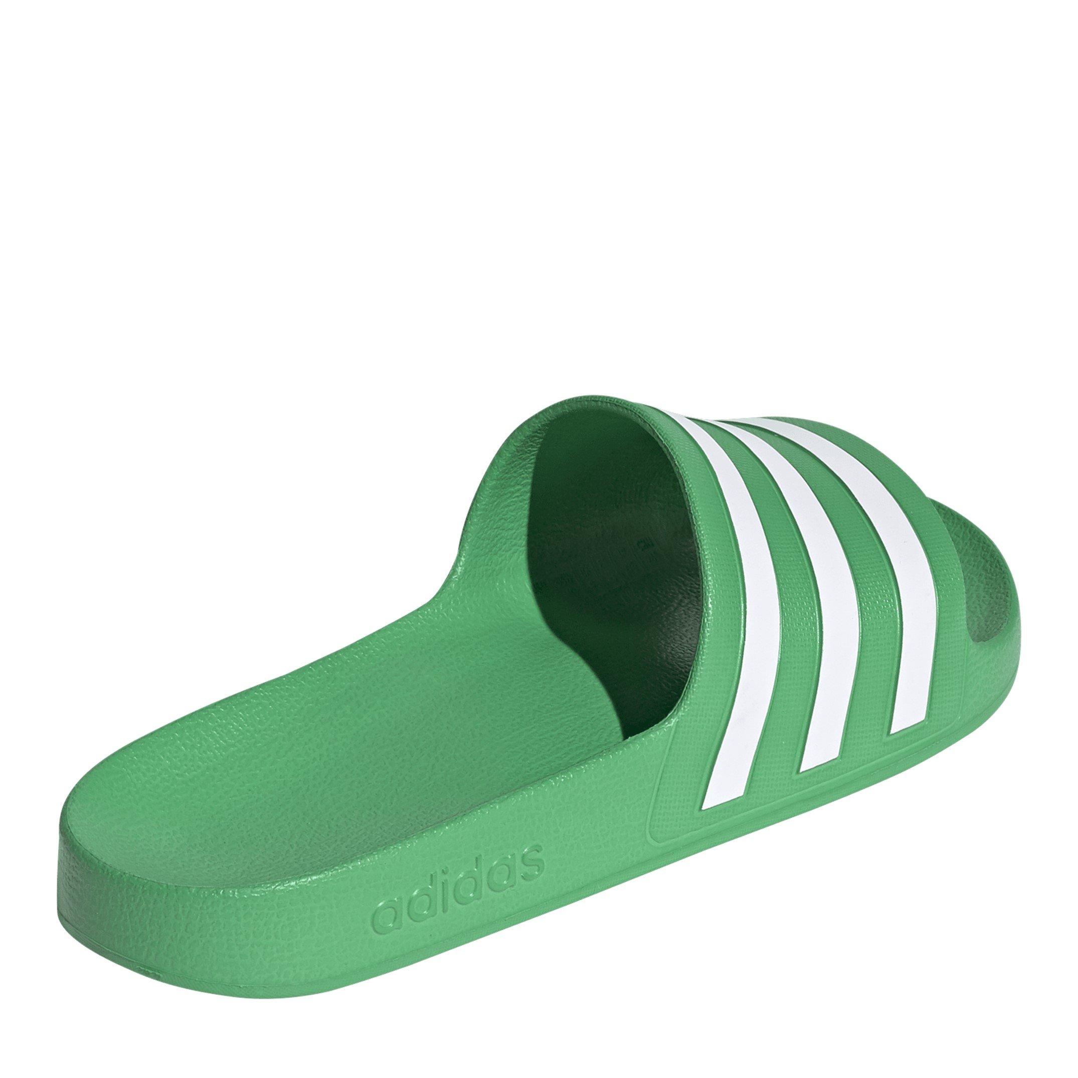 Vivid Green/ Wh - adidas - Adults Adltte Aqua Pool Sliders - 4