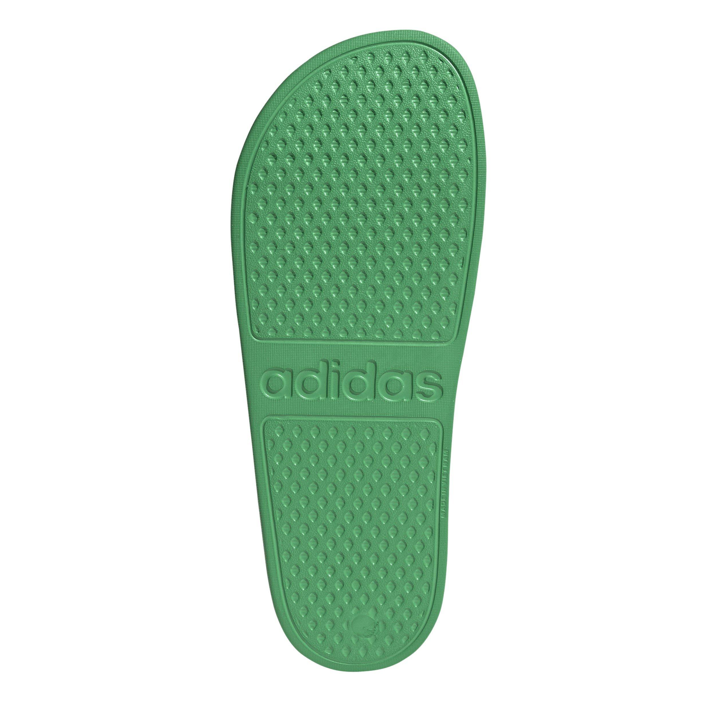 Vivid Green/ Wh - adidas - Adults Adltte Aqua Pool Sliders - 6