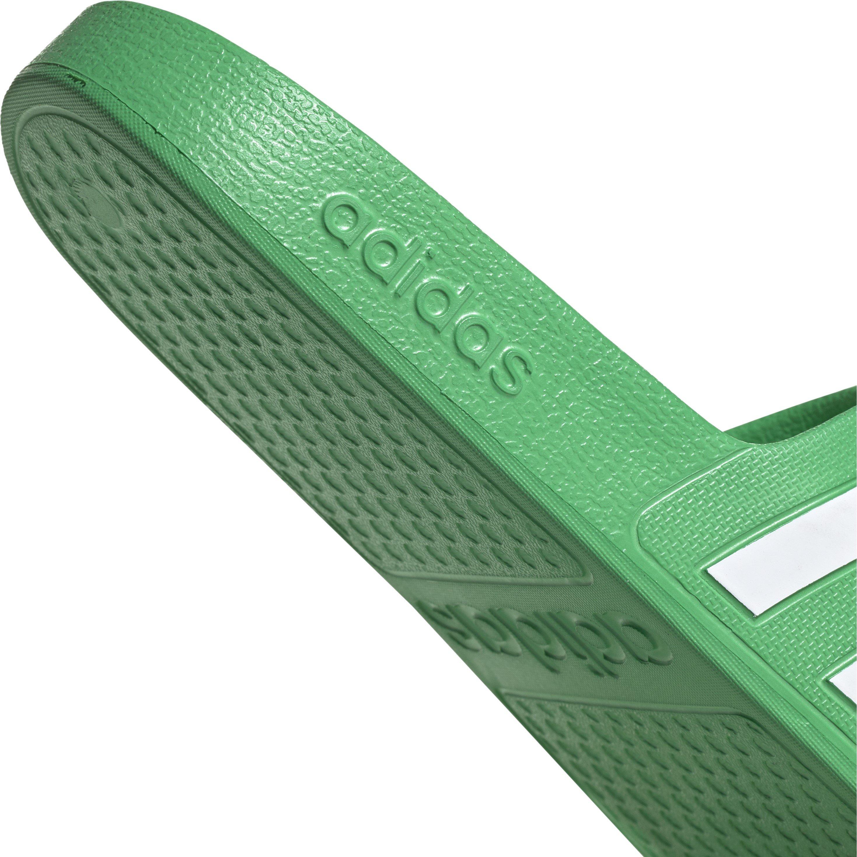 Vivid Green/ Wh - adidas - Adults Adltte Aqua Pool Sliders - 8