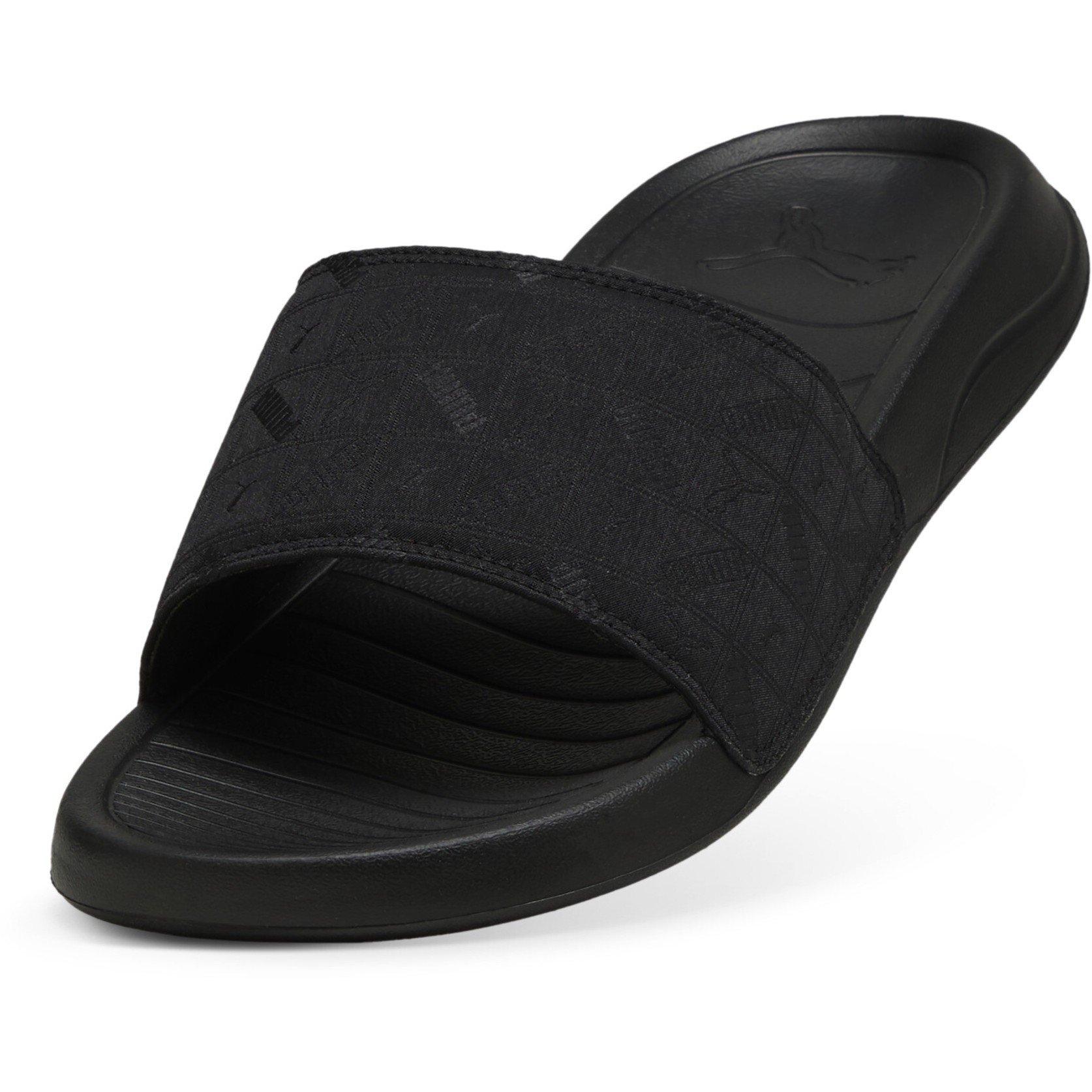Puma Black-Pu - Puma - Men's Popcat 20 Embedded Pool Sliders - 6