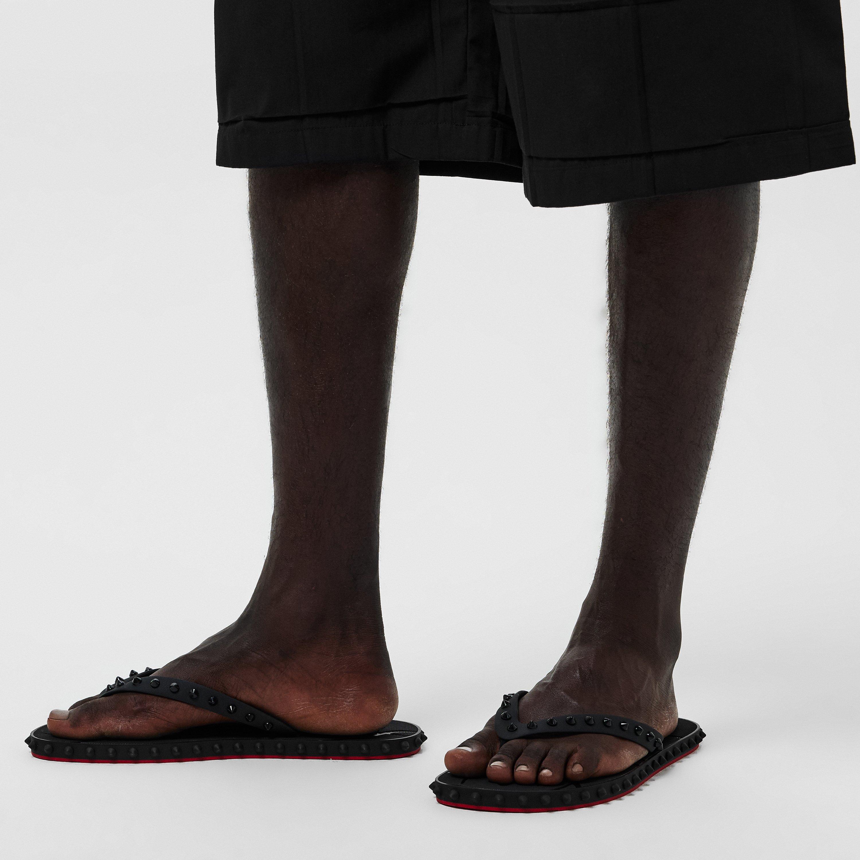 Black - Christian Louboutin - Super Loubi Flip Flops - 3