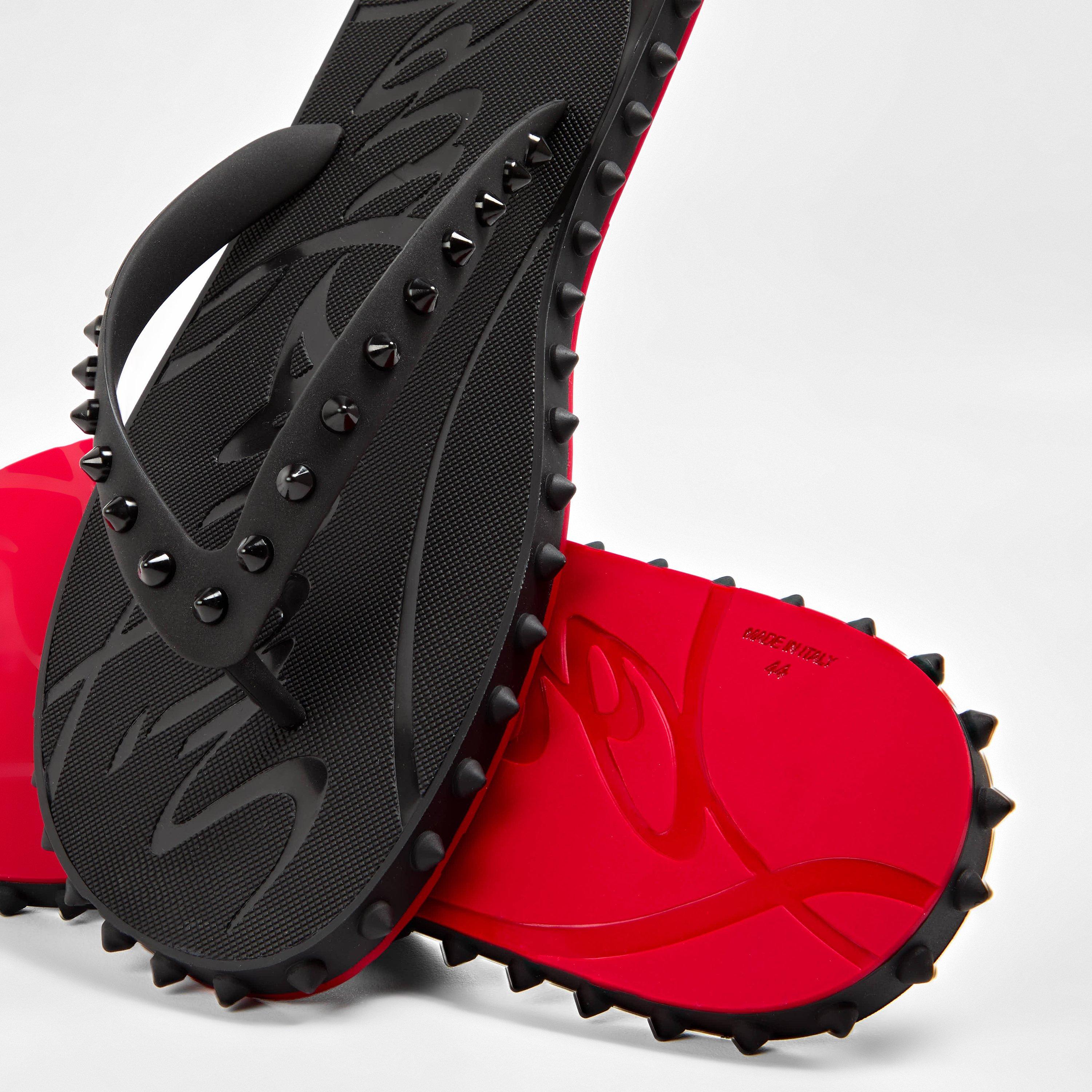 Black - Christian Louboutin - Super Loubi Flip Flops - 4