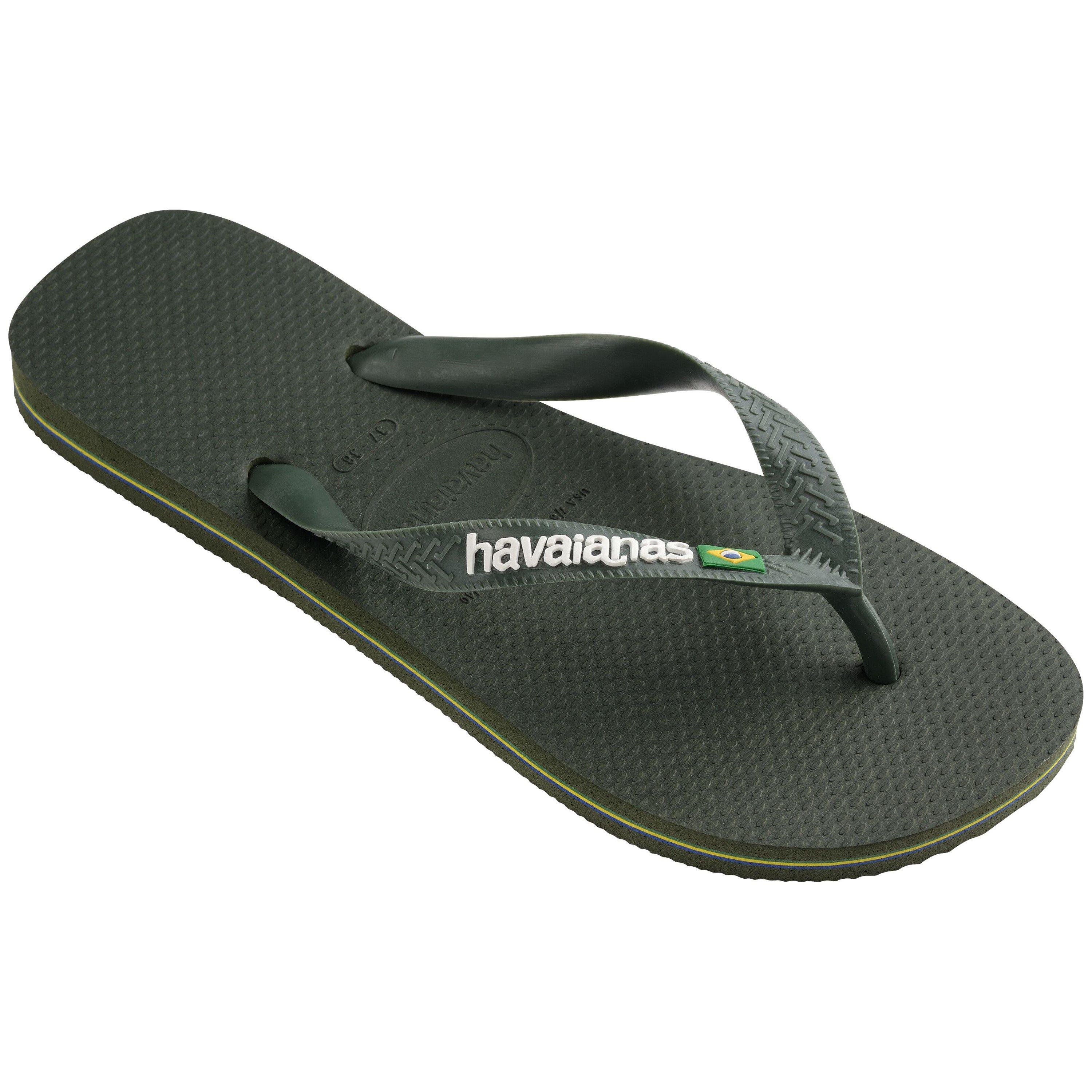 Olive - Havaianas - Brasil Logo Flip Flops - 2