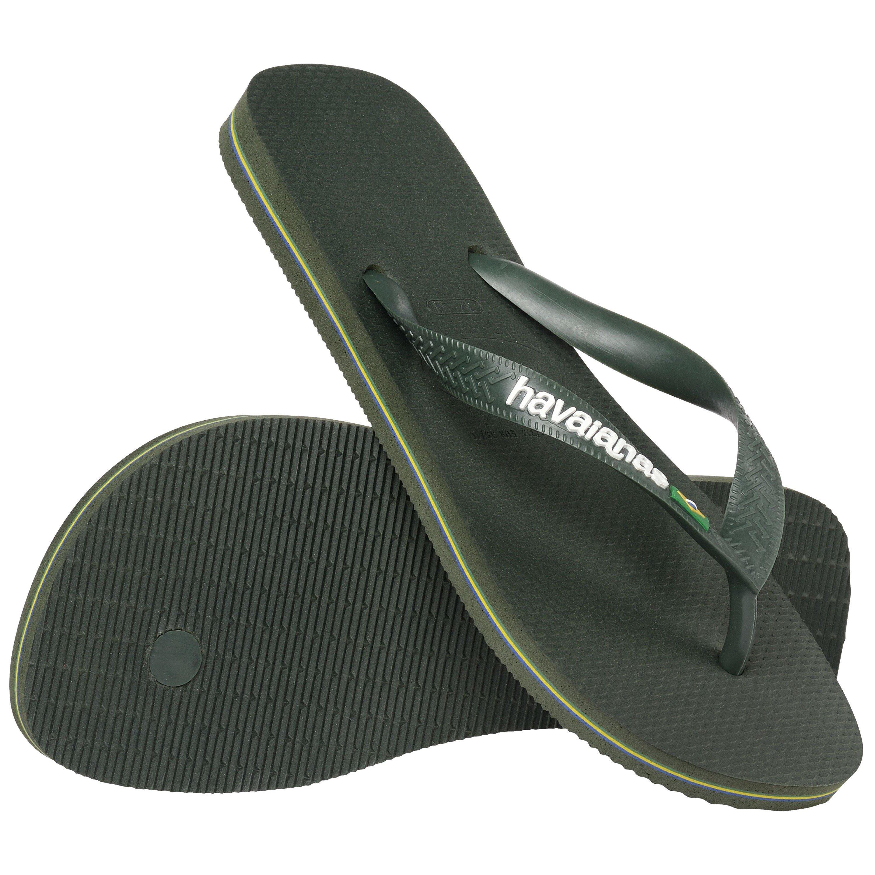 Olive - Havaianas - Brasil Logo Flip Flops - 4