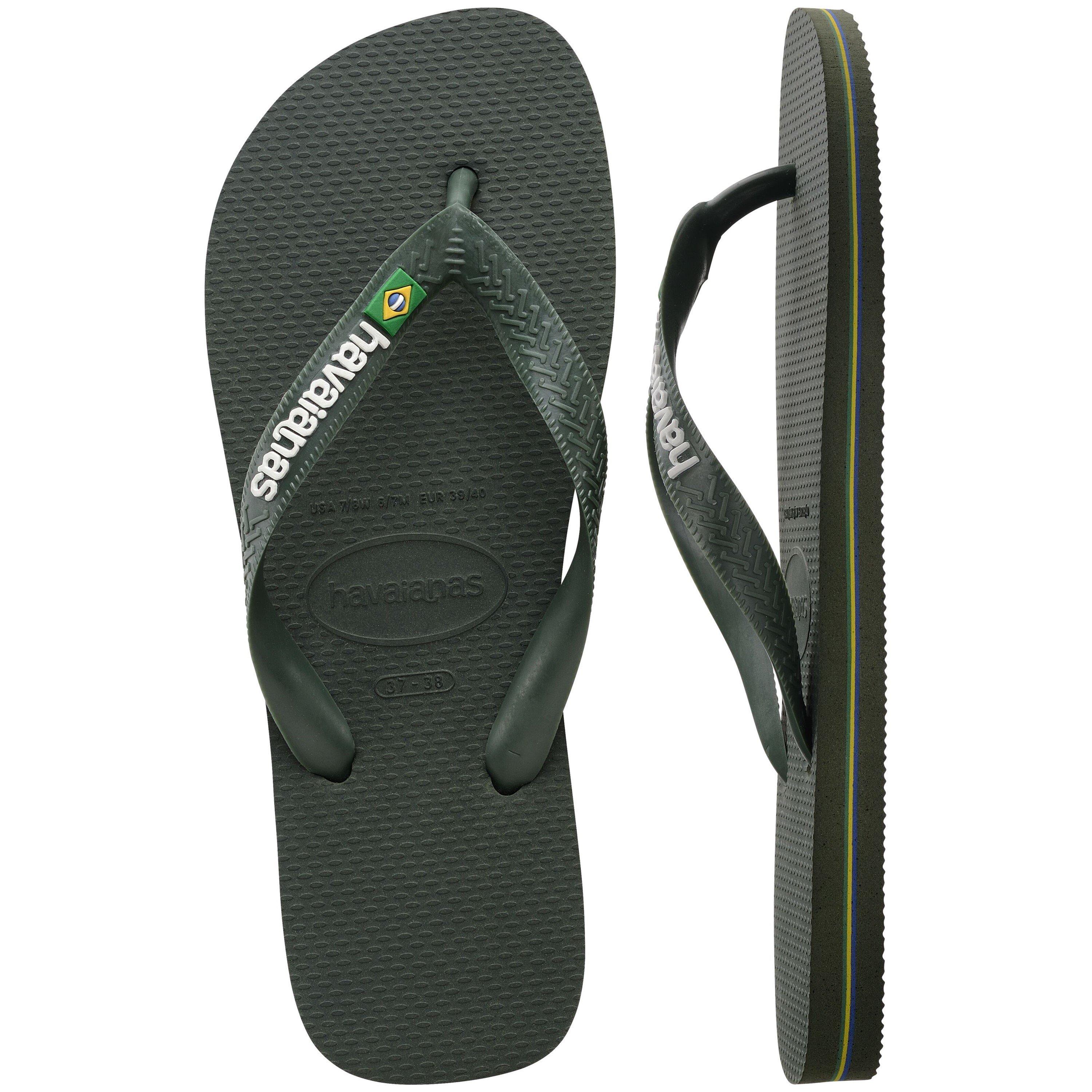 Olive - Havaianas - Brasil Logo Flip Flops - 5