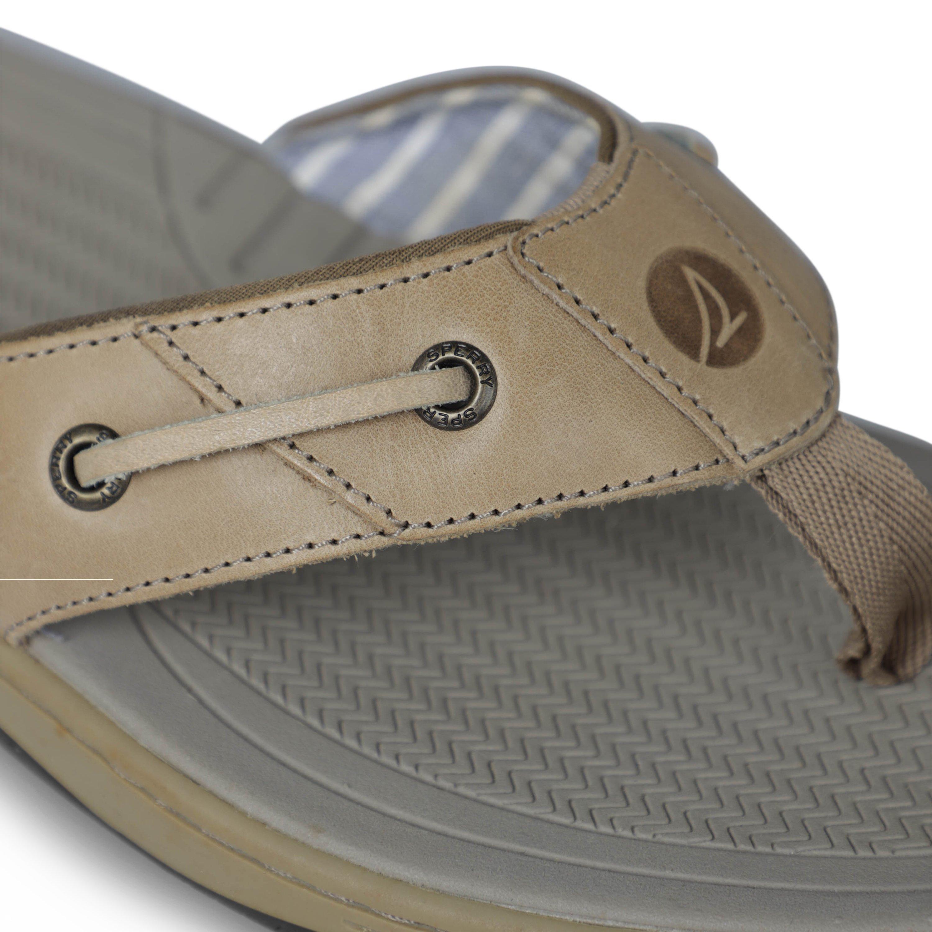 Taupe - SPERRY - Sperry Baitfish Thong Sandal - 4
