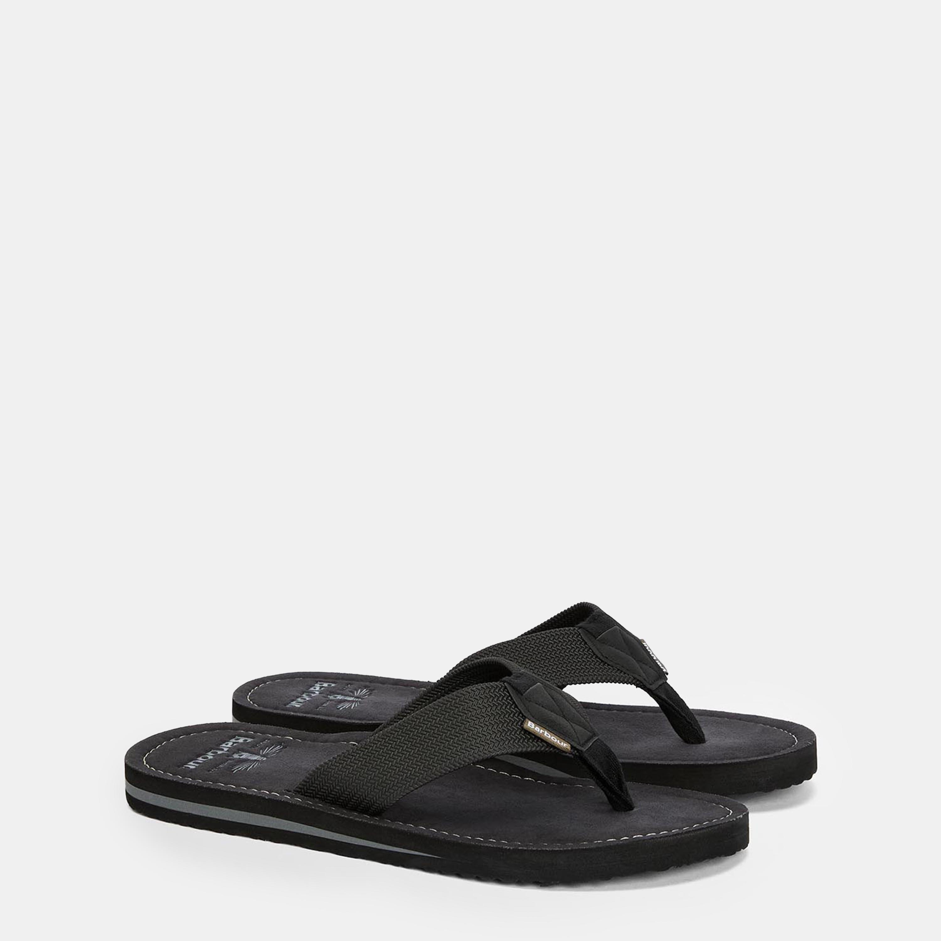 Black - Barbour - Toeman Beach Sandal - 2
