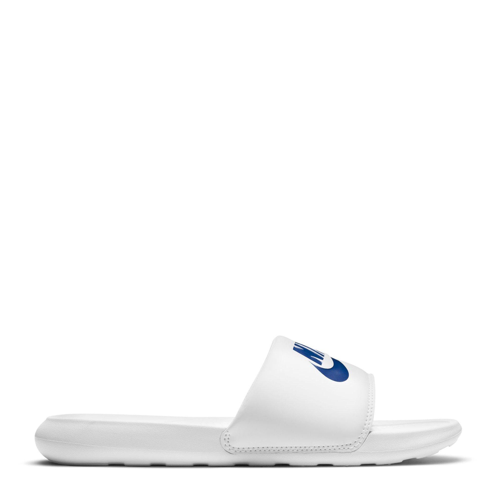 Nike Men's Victori One Slides - White/Royal - 9 (44)