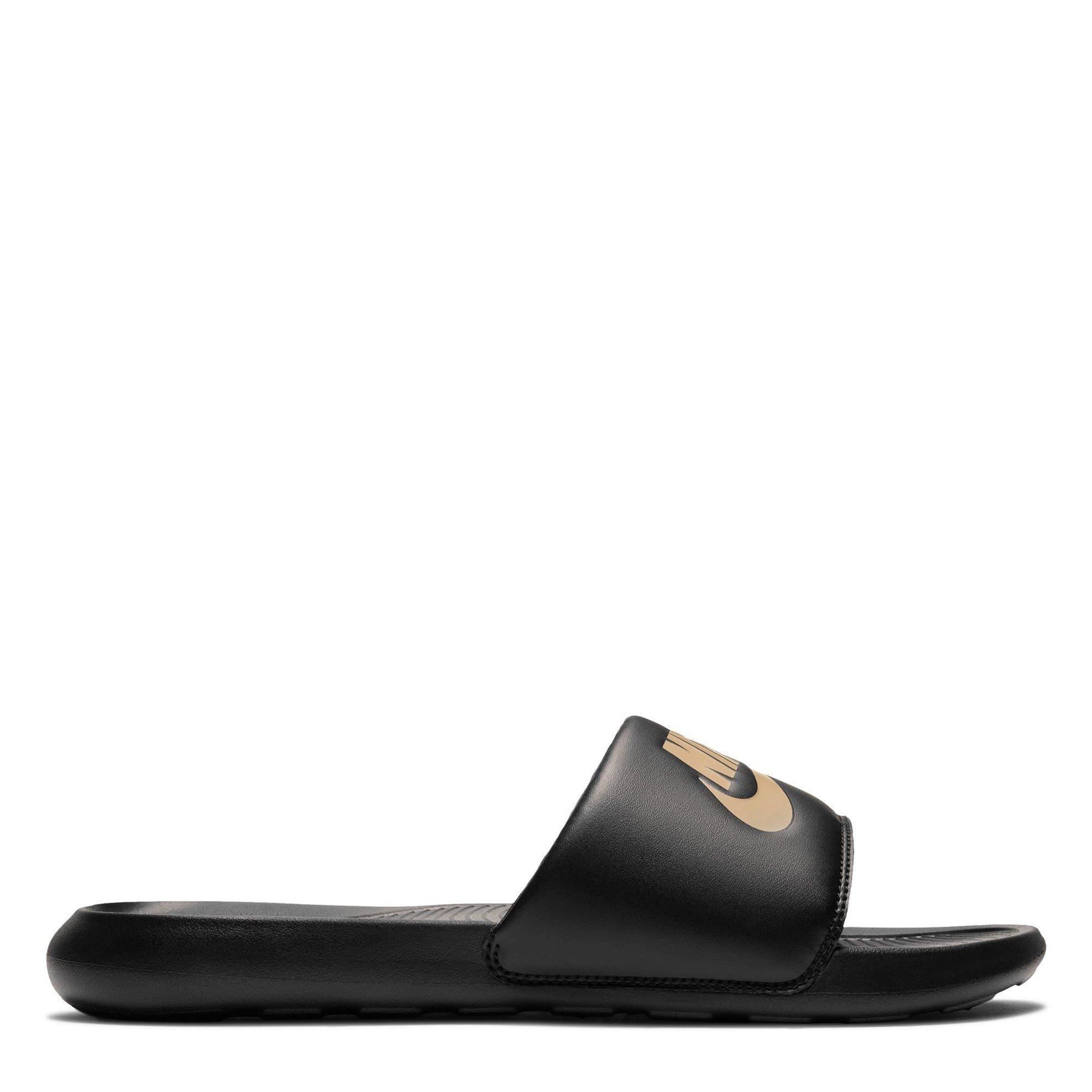Nike Men's Victori One Slides - Black/Metallic - 5.5 (38.5)