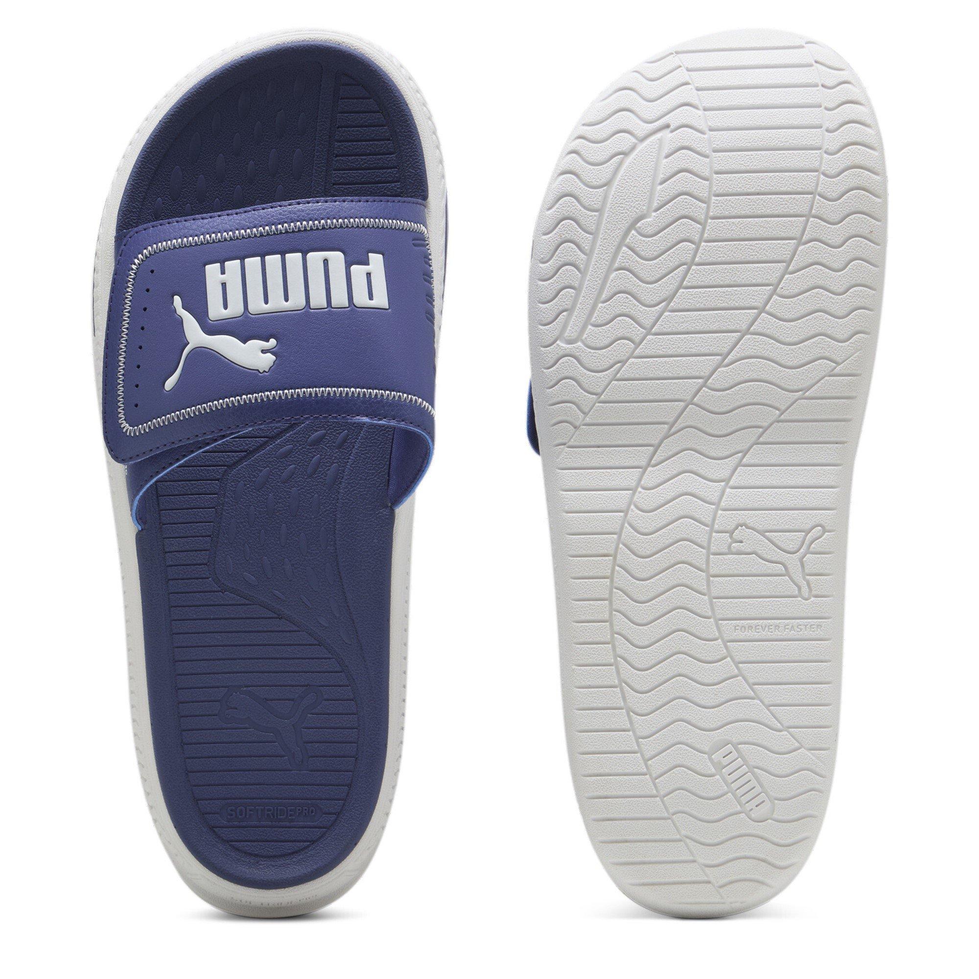 Blu Crystal/Wht - Puma - Softride Sliders Mens - 2