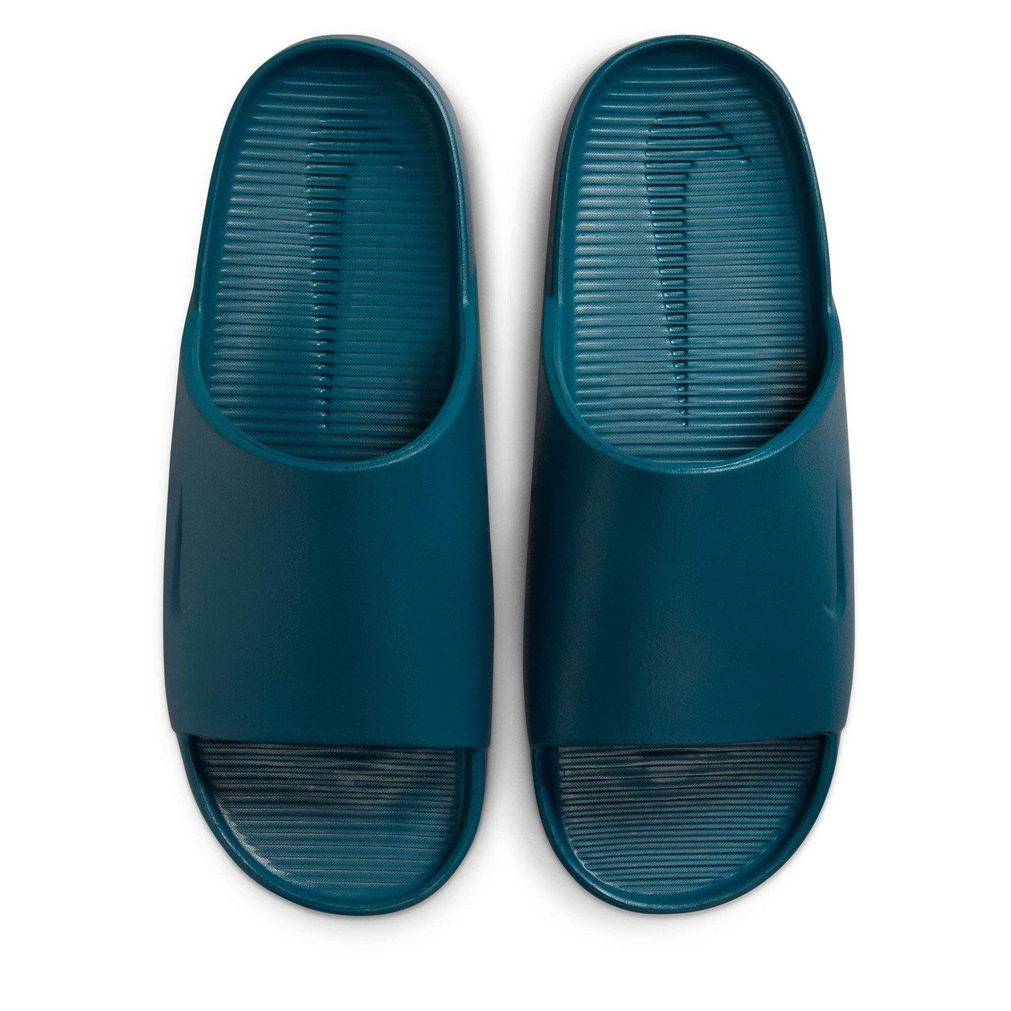 Blue Force/Brwn - Nike - Calm Mens Slide Sandals - 4