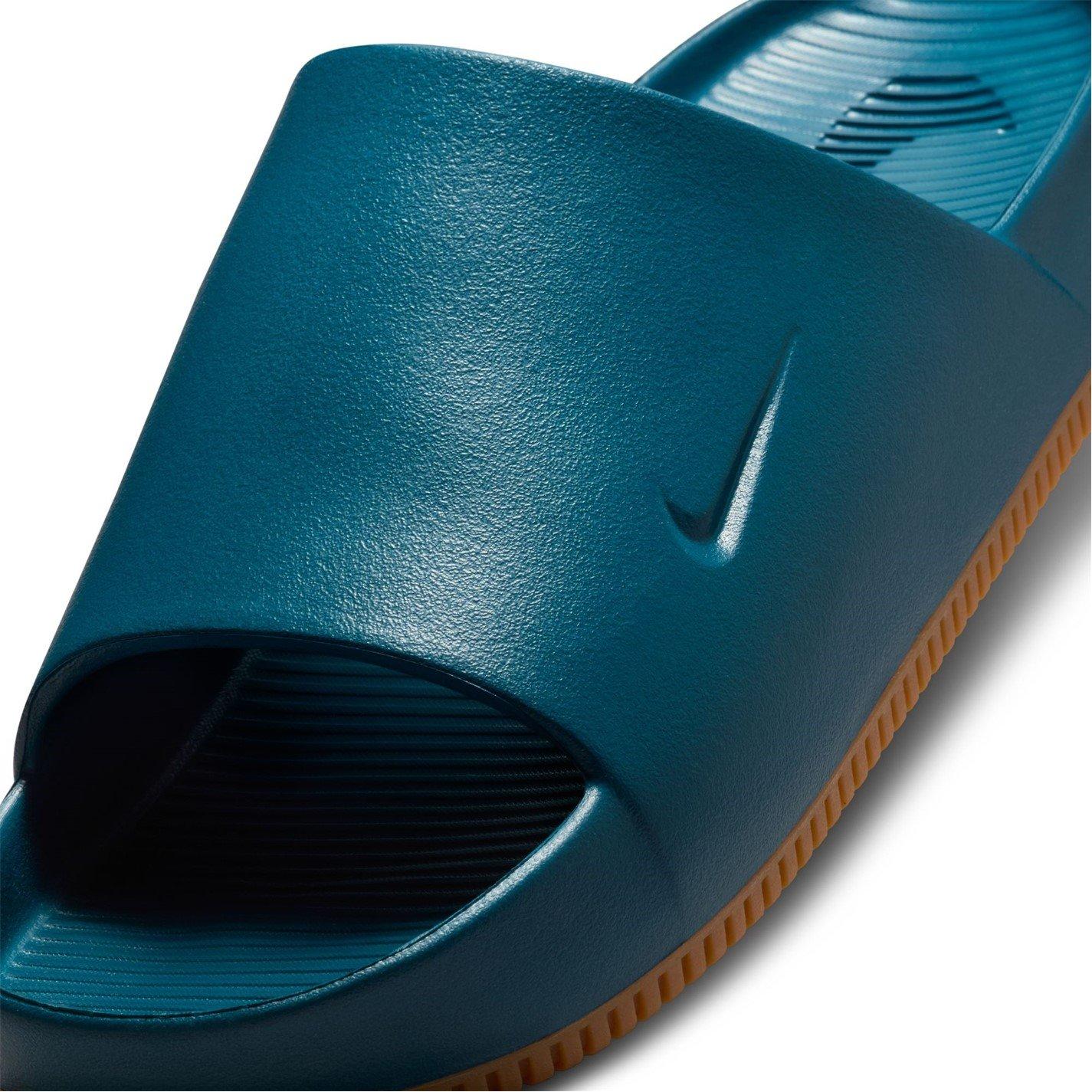 Blue Force/Brwn - Nike - Calm Mens Slide Sandals - 6