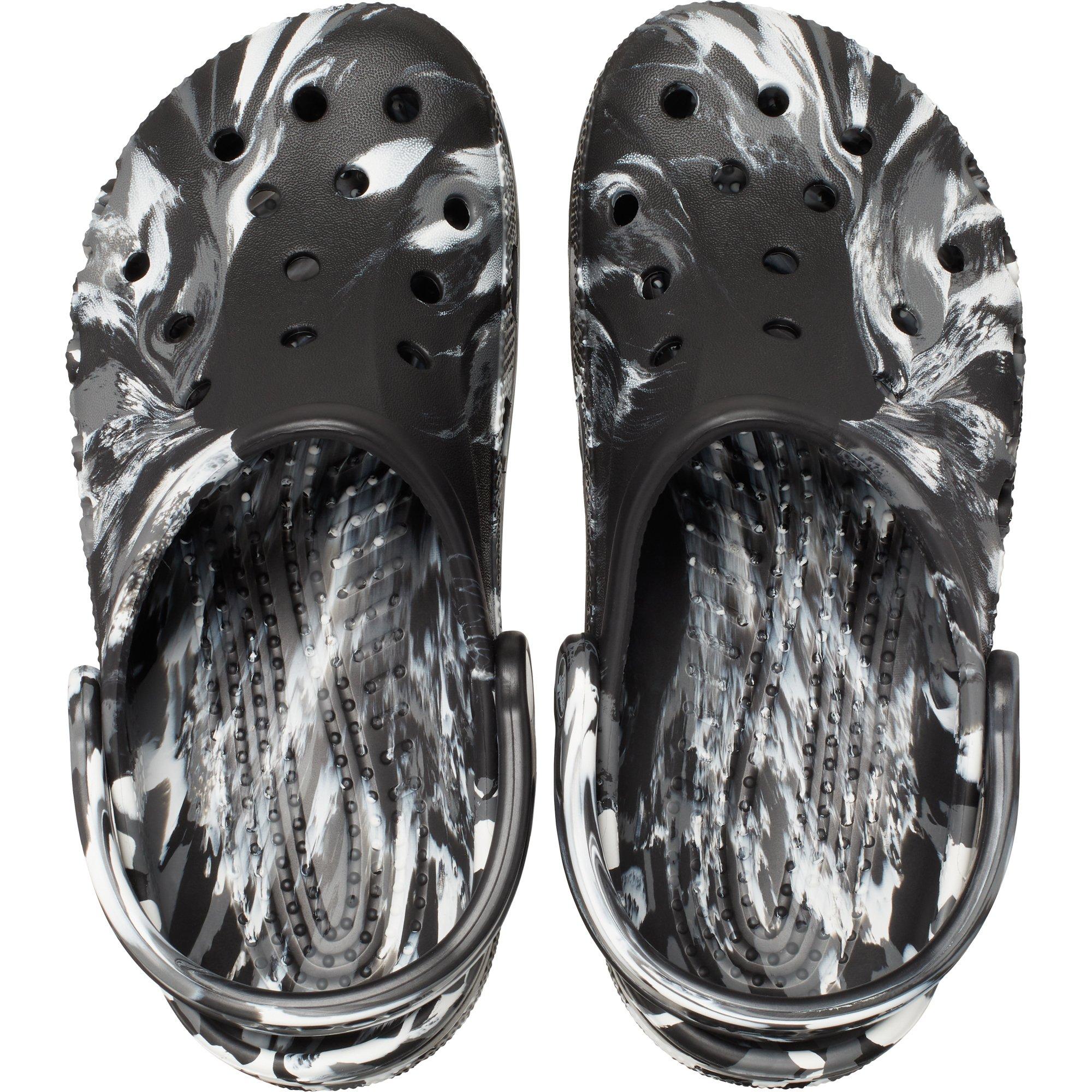 Zwart/Wit - Crocs - Baya Marbled Clogs Mens - 4