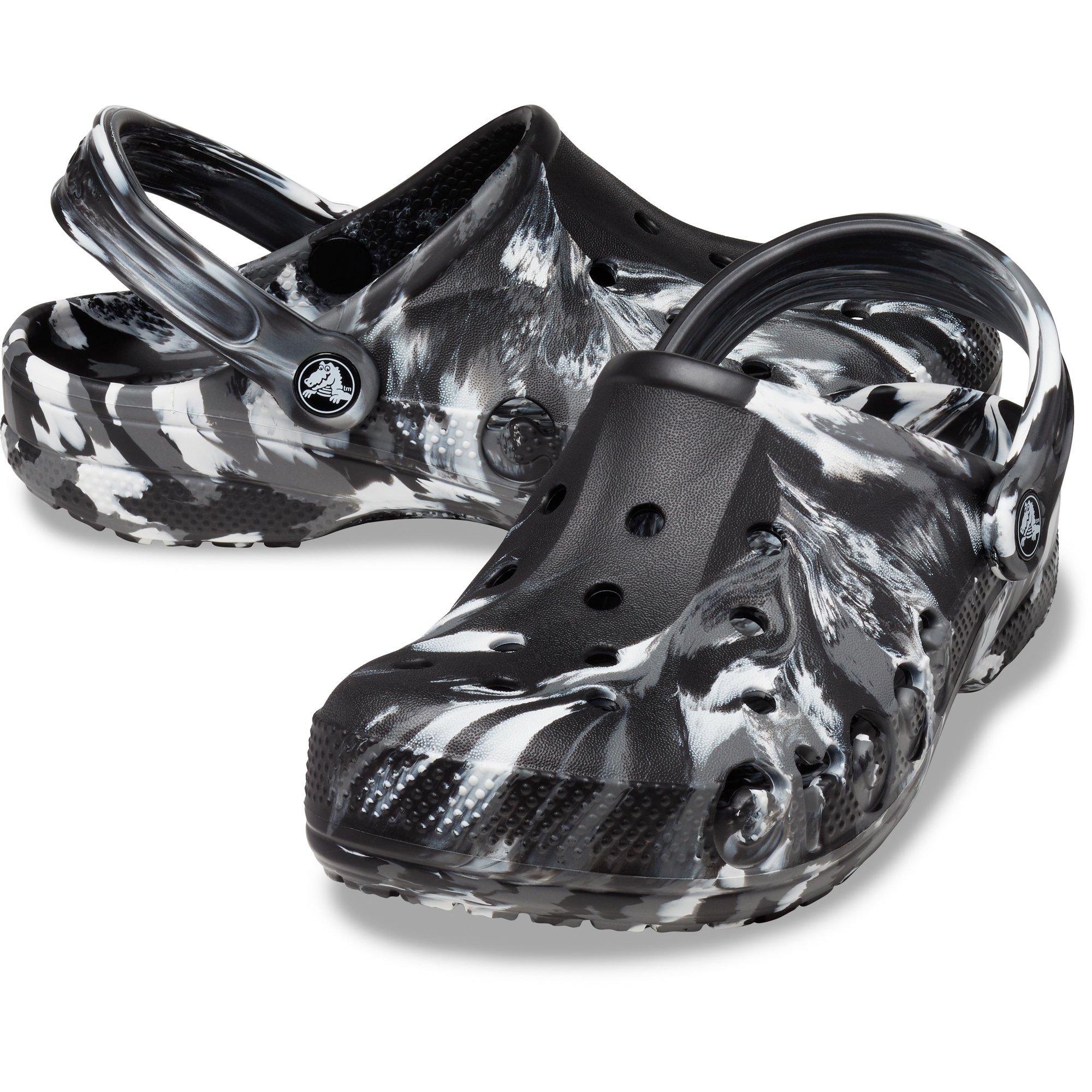 Zwart/Wit - Crocs - Baya Marbled Clogs Mens - 5