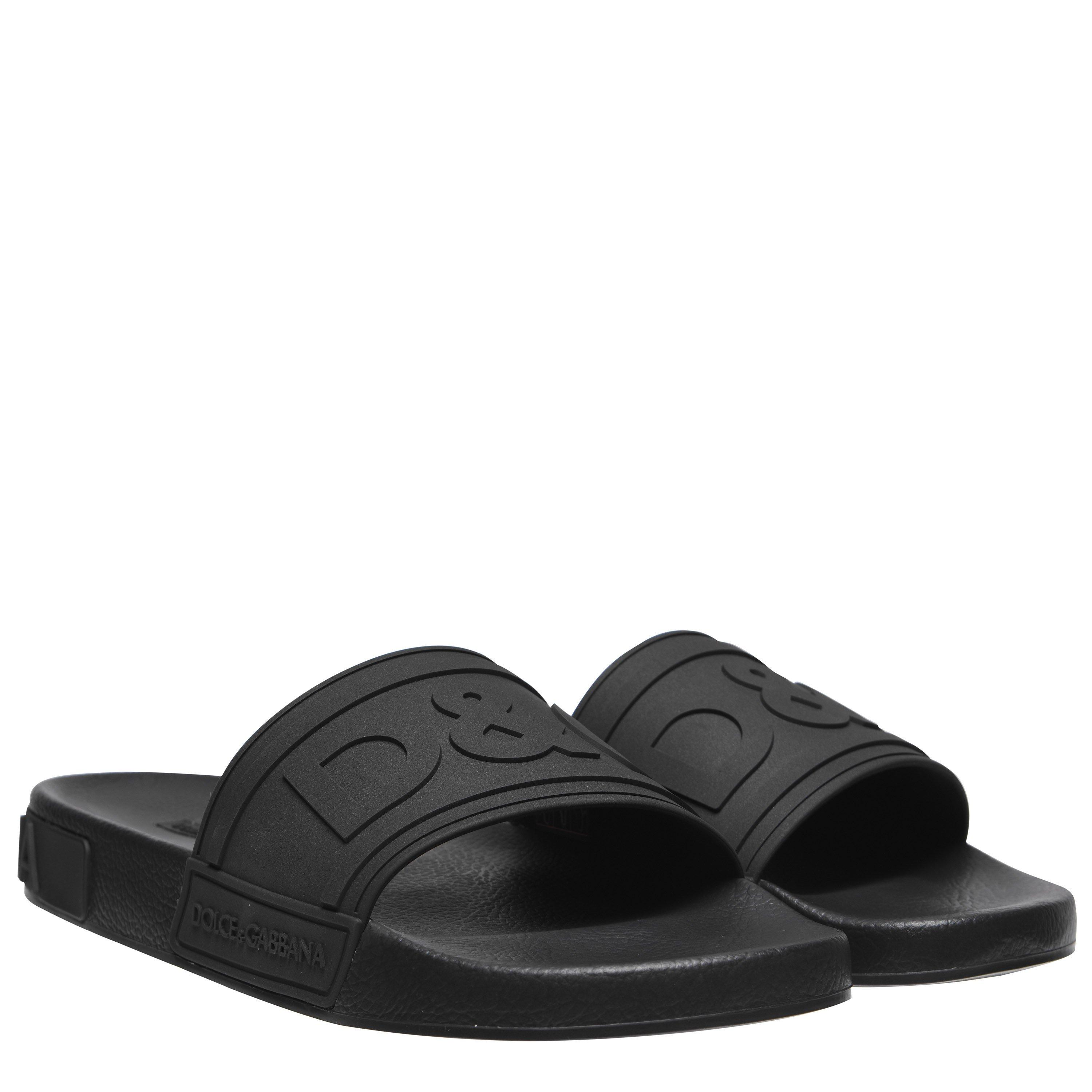 Dolce & gabbana slide sandals deals