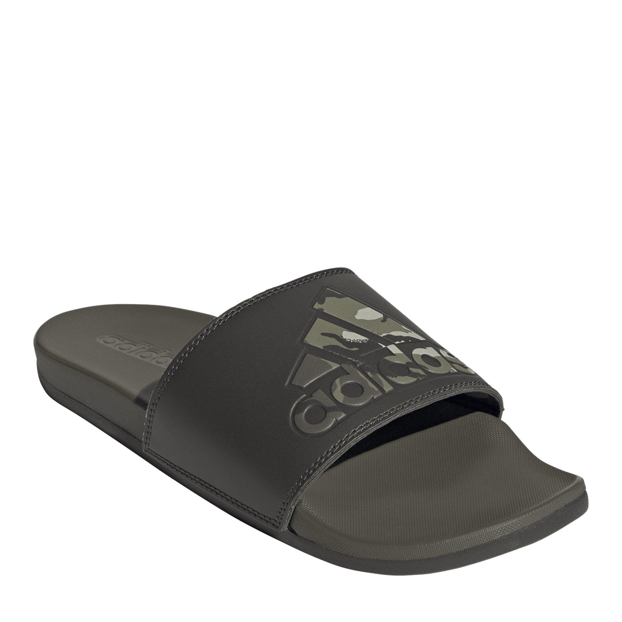 Shadow Olive - adidas - Adilette Comfort Pool Sliders - 3
